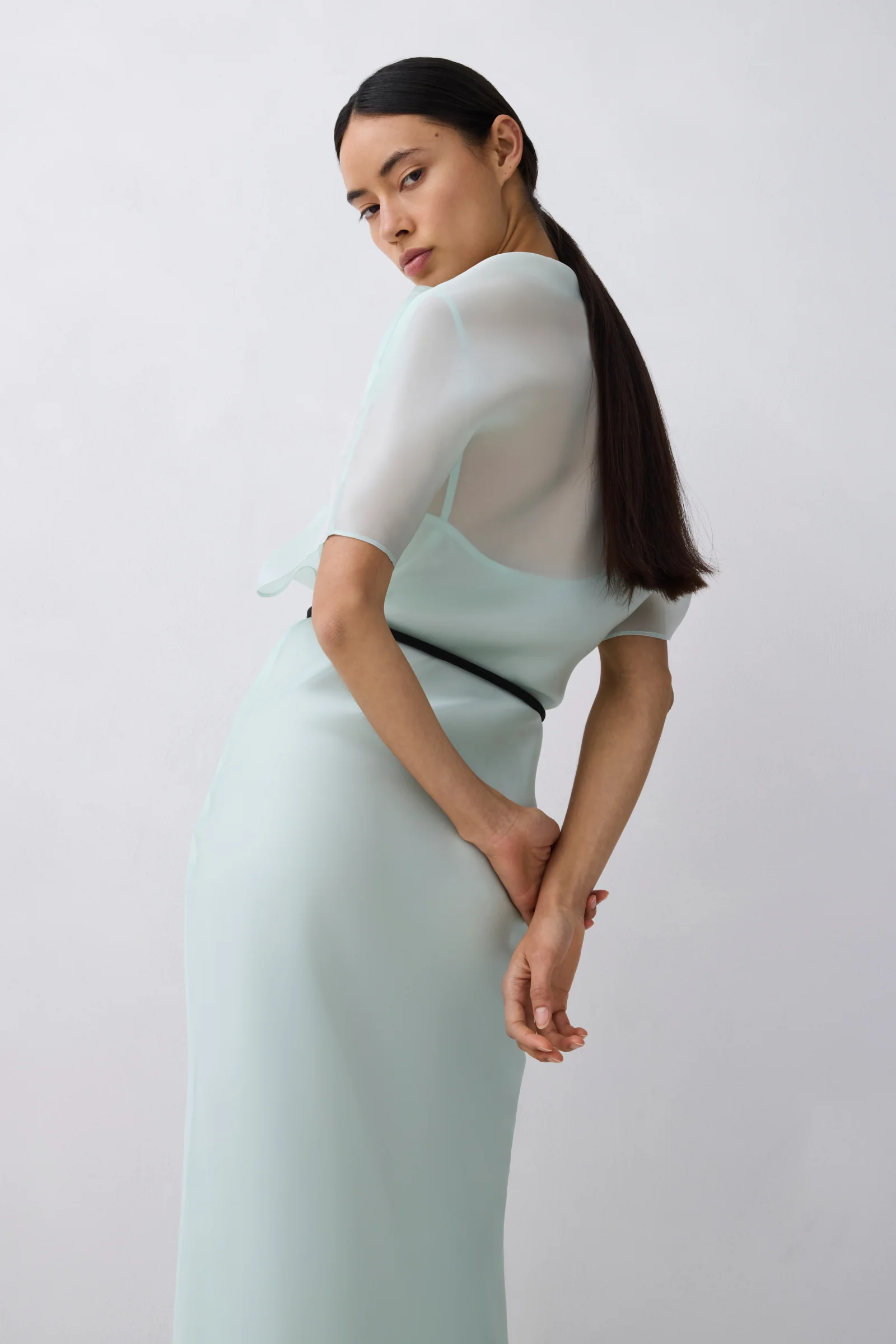 AQUA ORGANZA EVOLUTION DRESS - Image 3