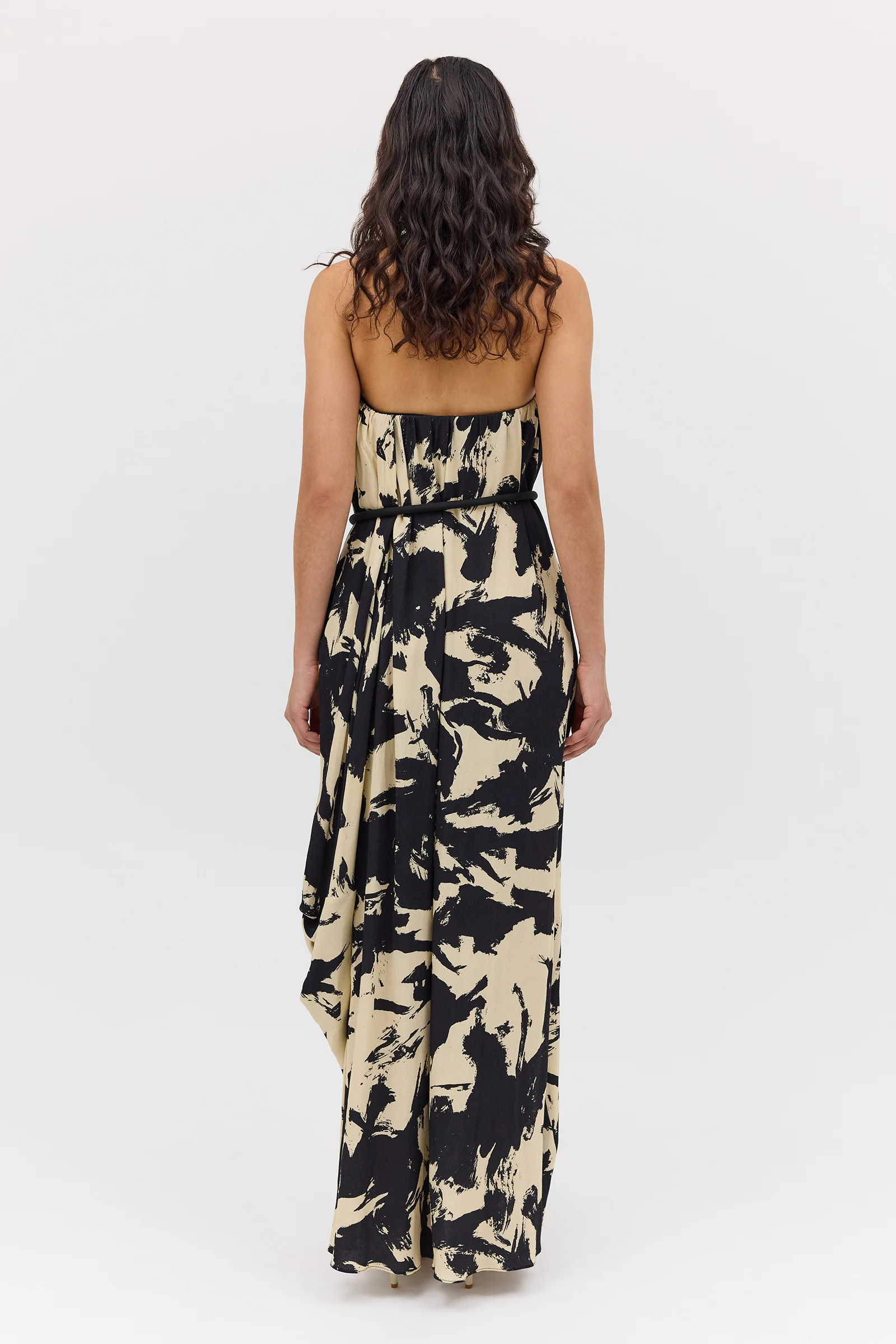 BLACK BLOOM CREPE SYMPHONY GOWN - Image 9