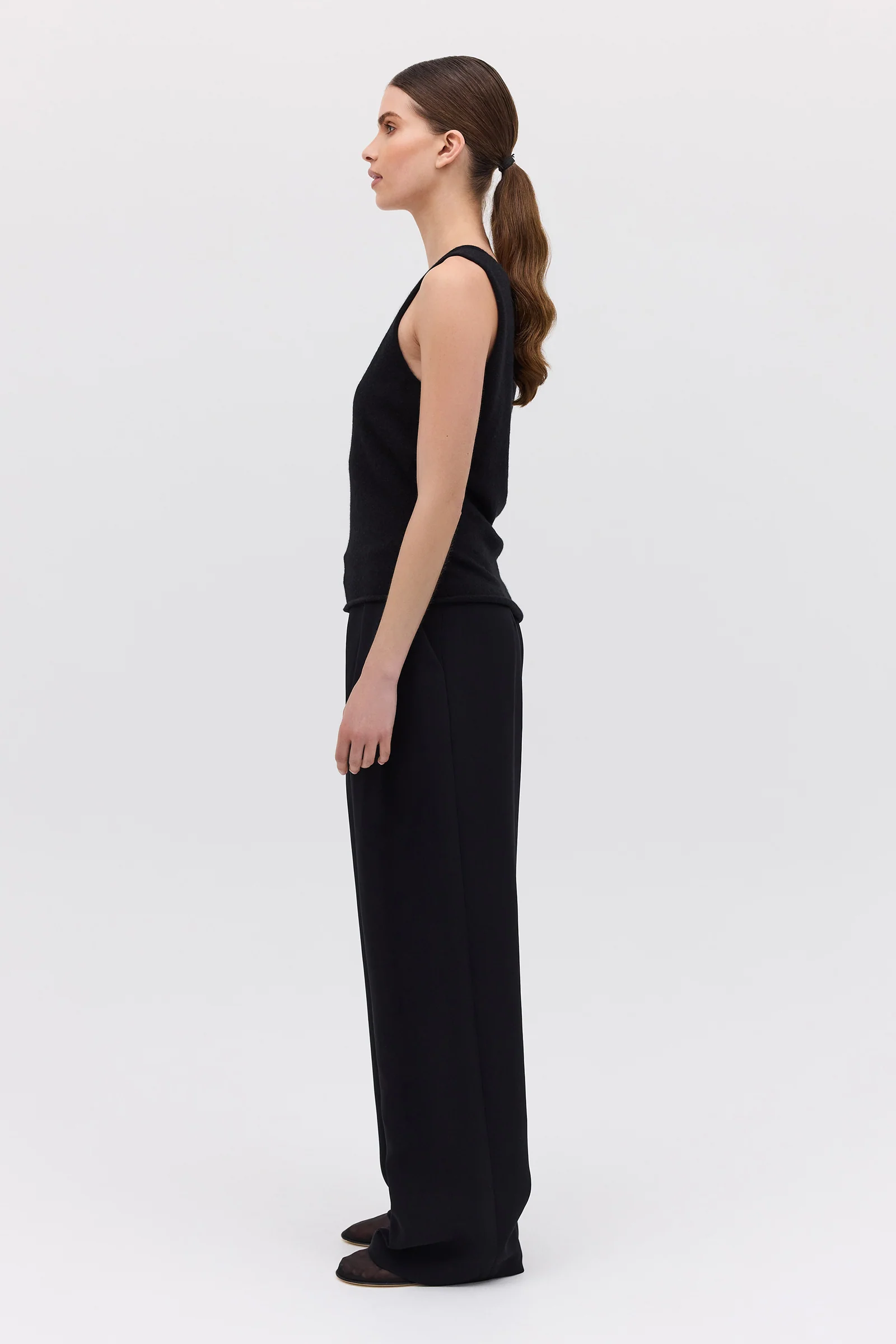 BLACK CASHMERE TENDER KNIT - Image 5