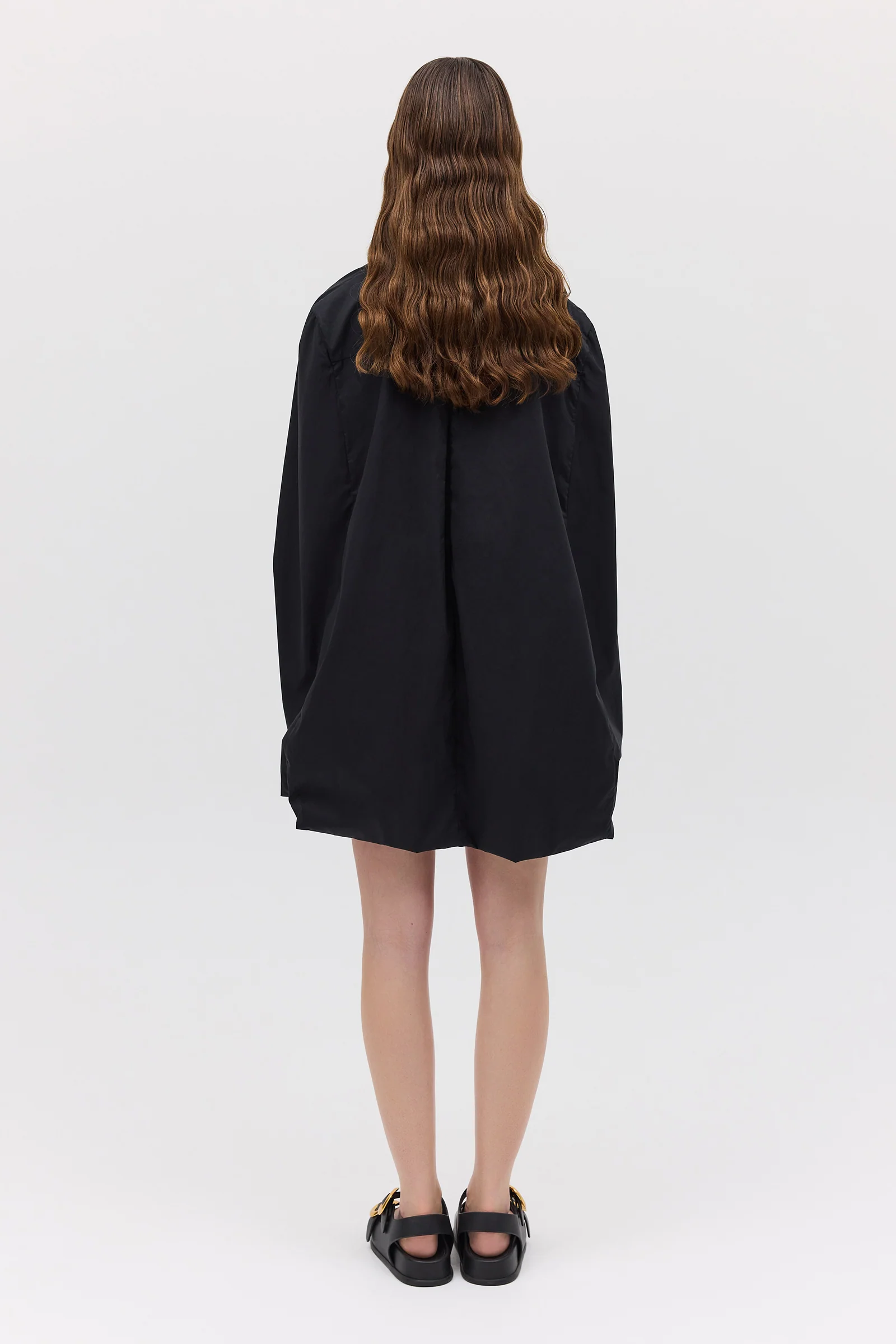 BLACK COTTON ABANDON SHIRT - Image 7