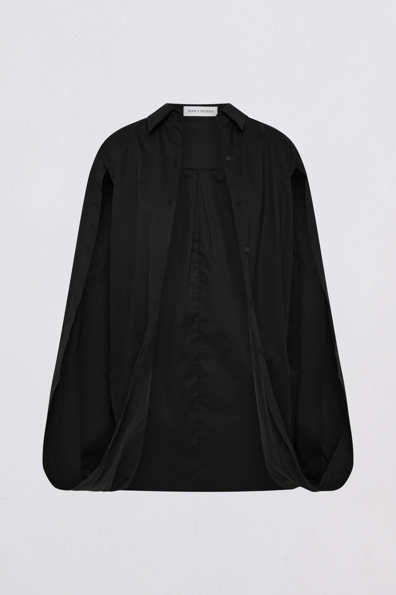 BLACK COTTON ABANDON SHIRT - Image 8