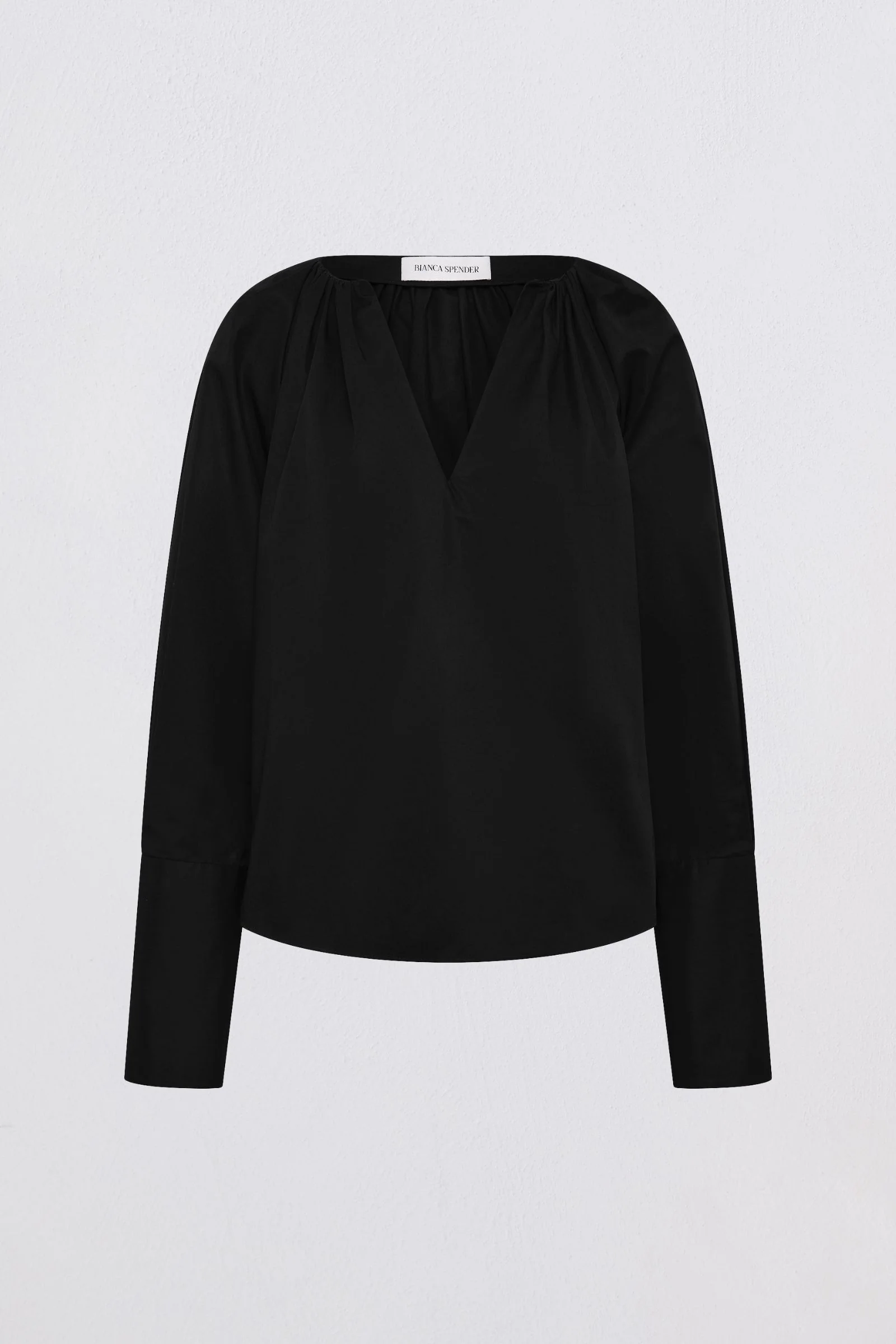 BLACK COTTON CIRCA SHIRT