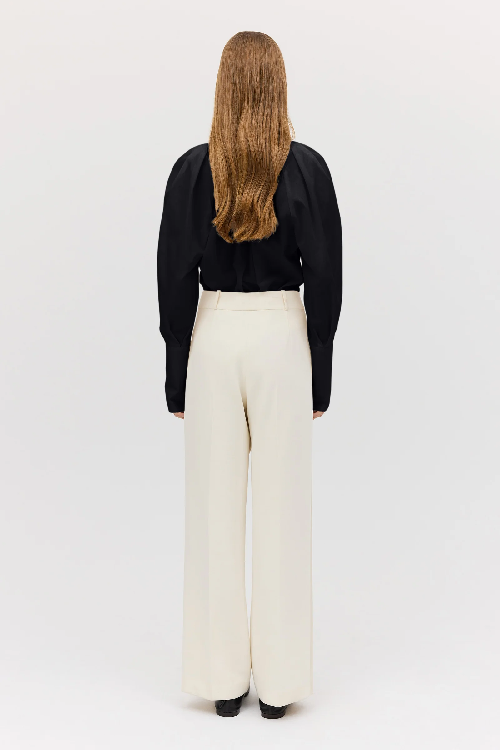 BLACK COTTON CIRCA SHIRT - Image 8