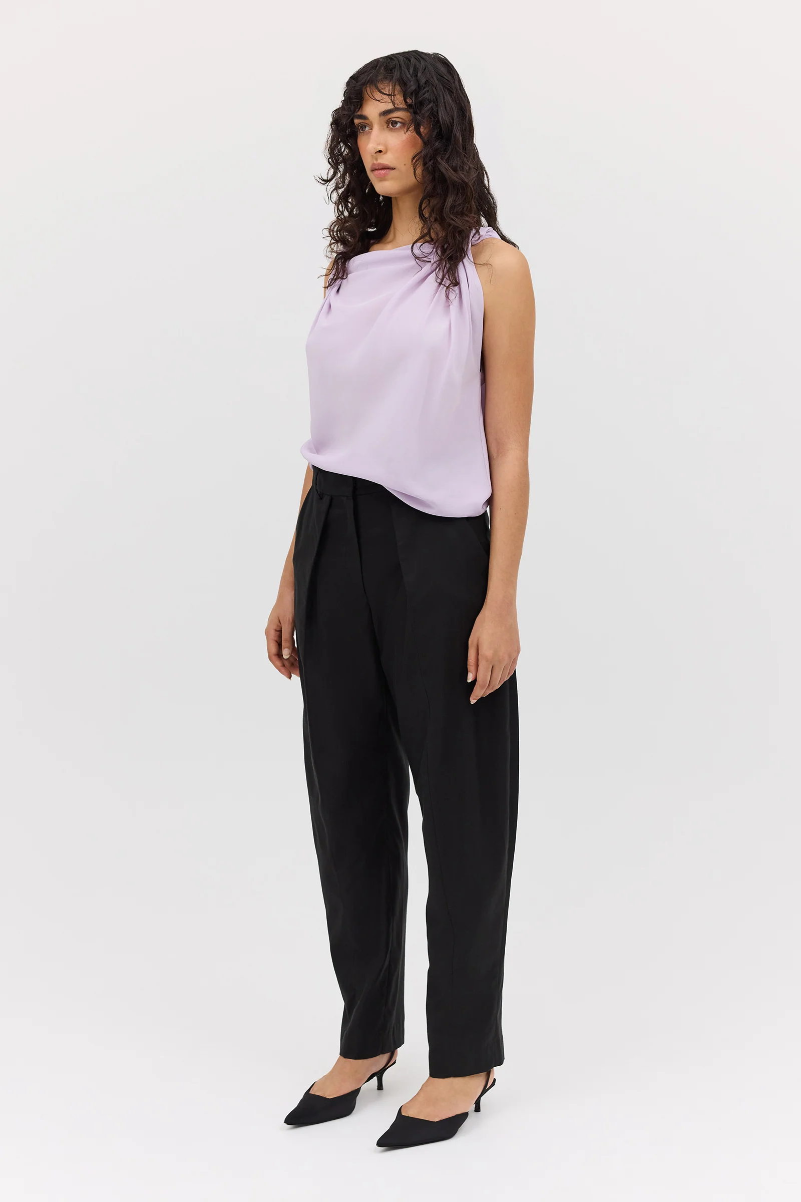 BLACK COTTON DRILL TONDO PANT - Image 3