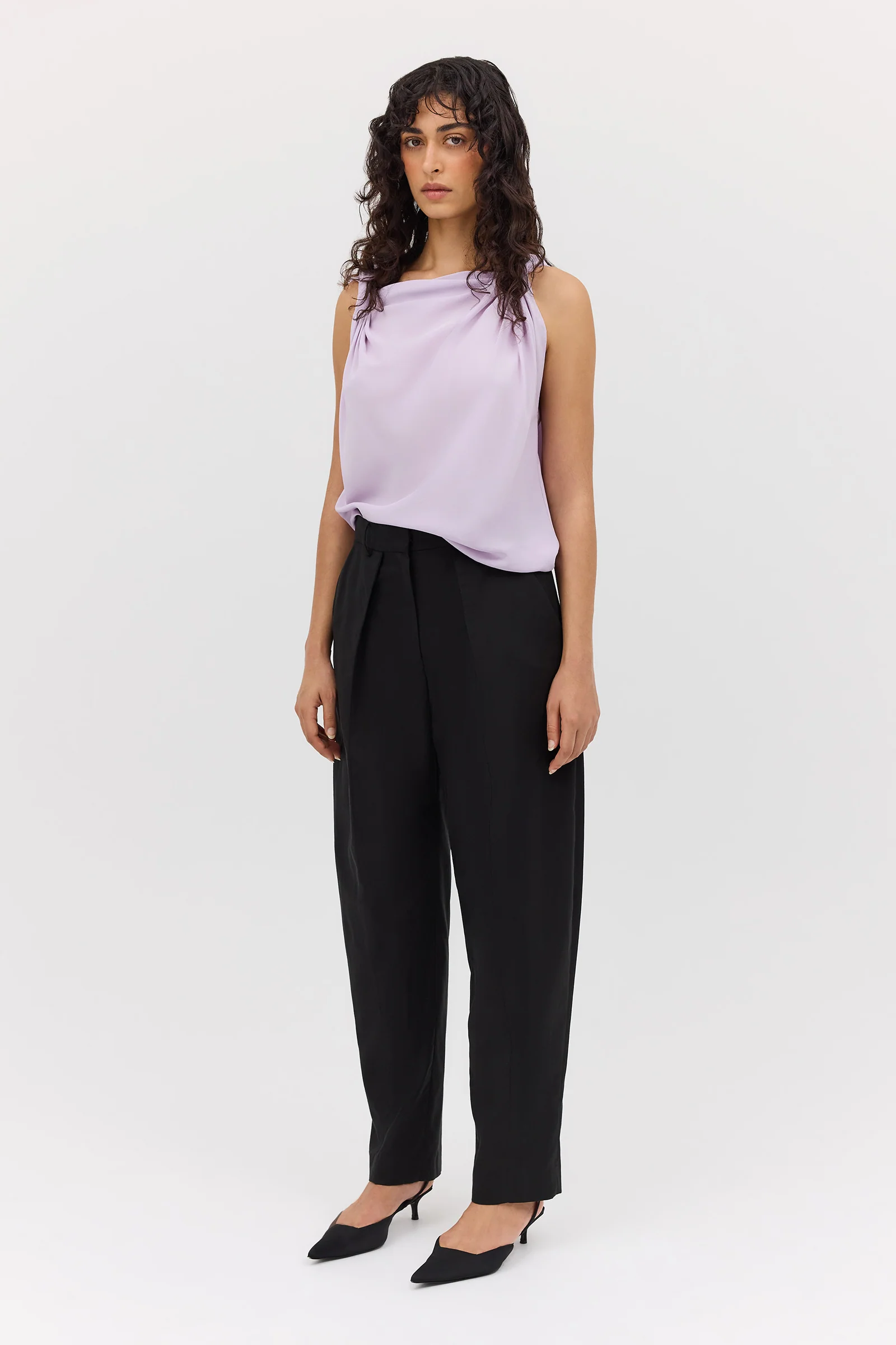 BLACK COTTON DRILL TONDO PANT - Image 4