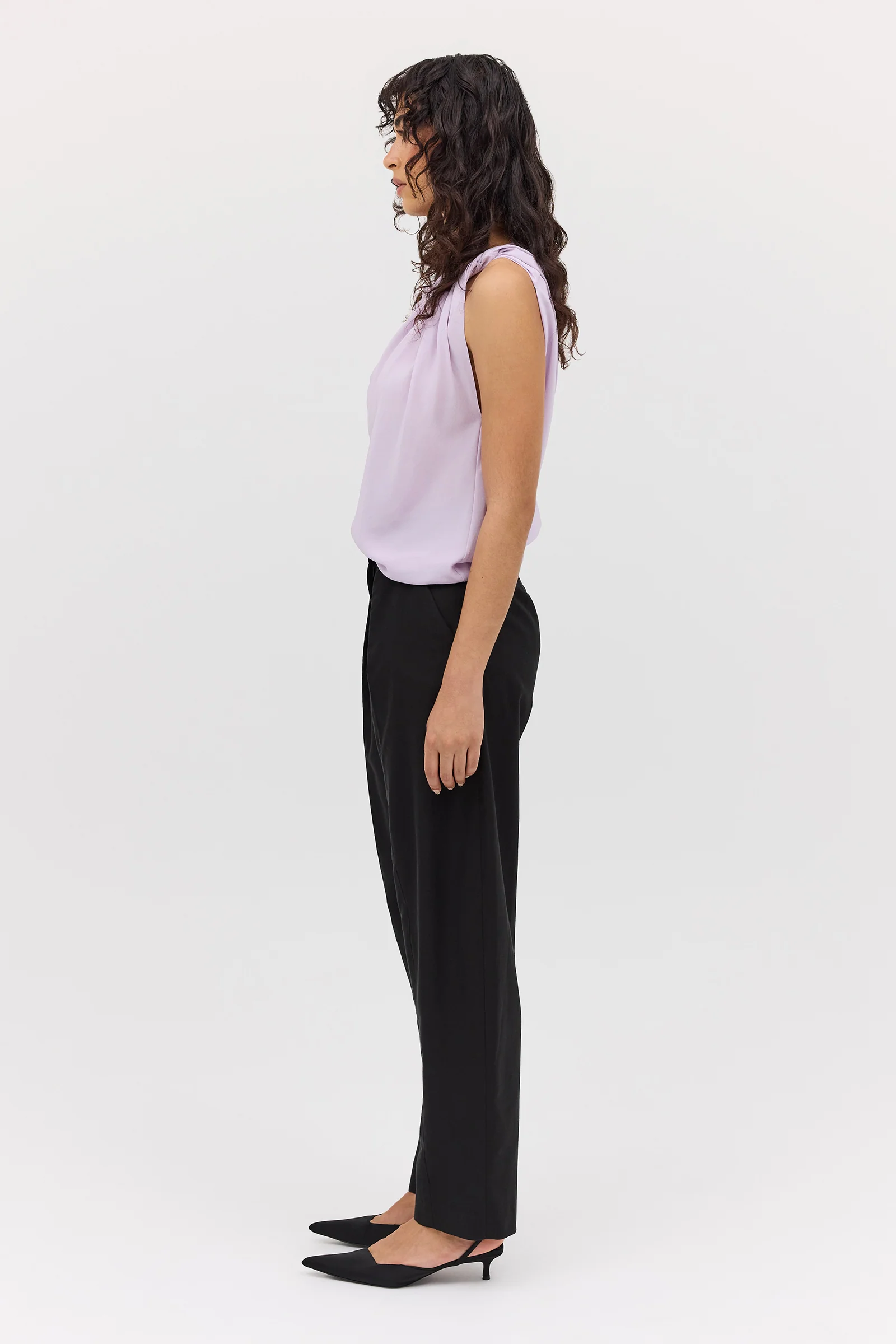 BLACK COTTON DRILL TONDO PANT - Image 5