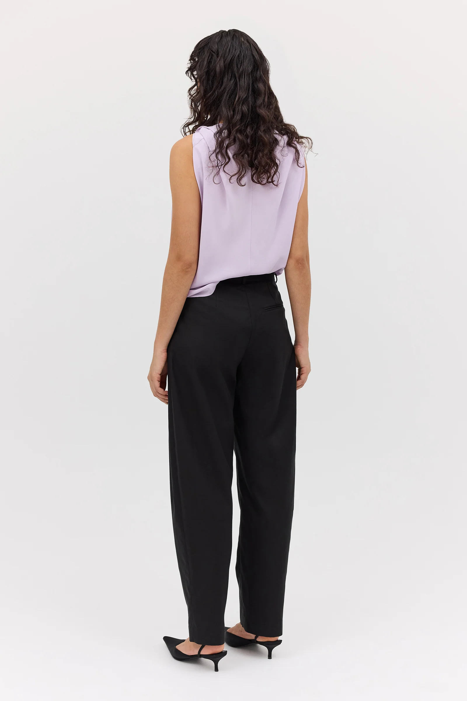 BLACK COTTON DRILL TONDO PANT - Image 6