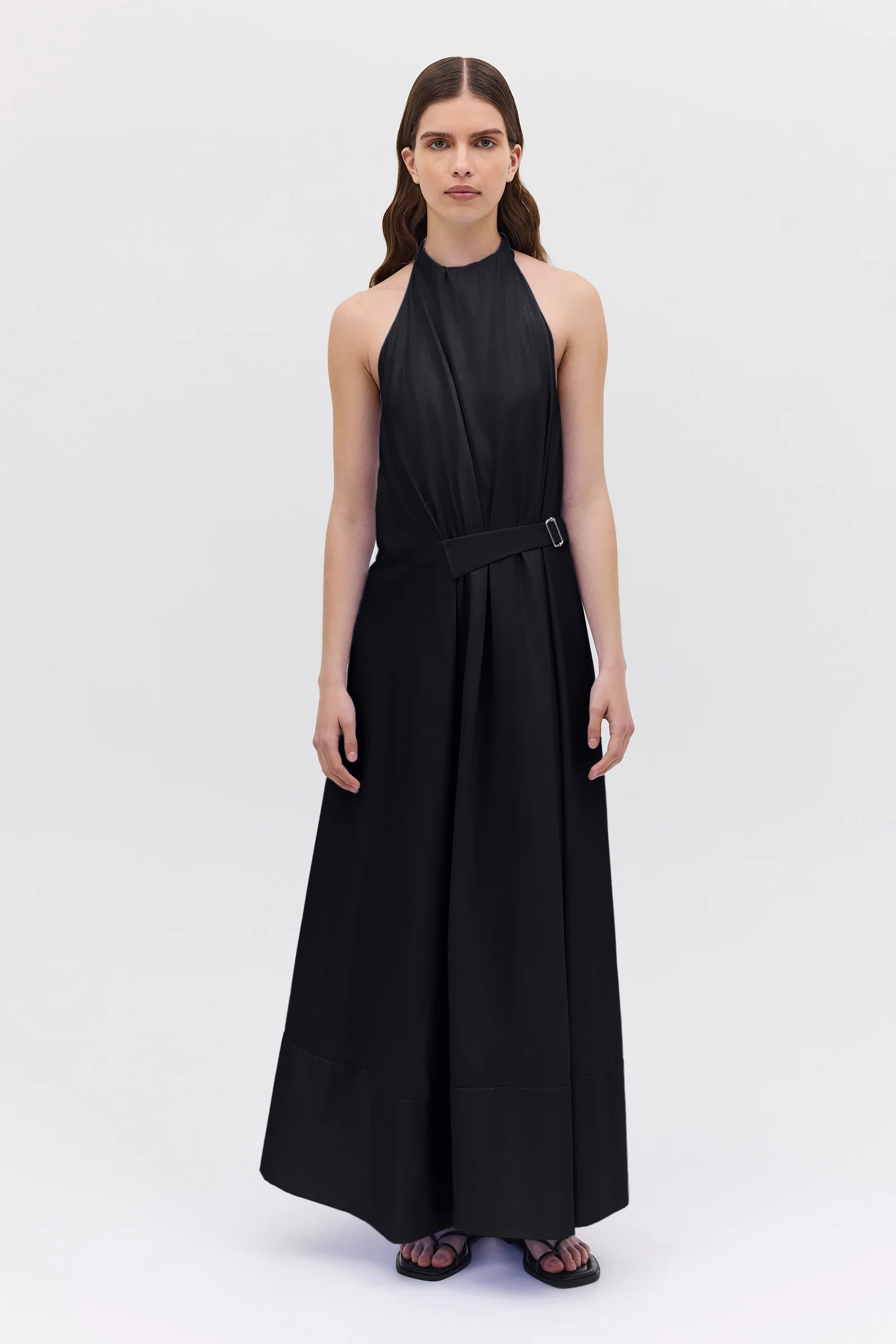 BLACK COTTON ISABELLA DRESS - Image 3
