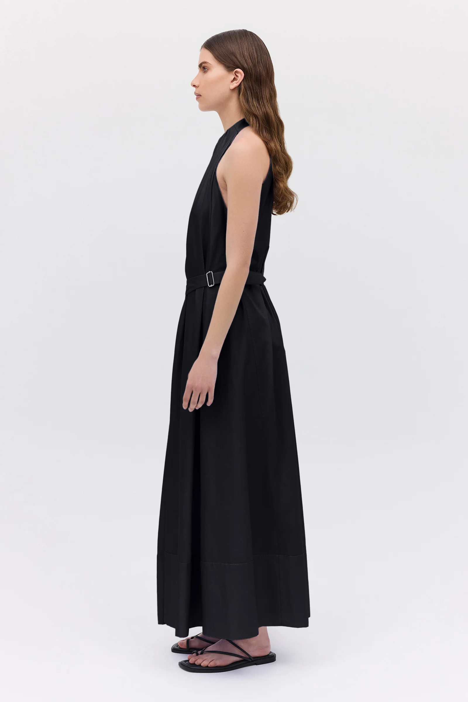 BLACK COTTON ISABELLA DRESS - Image 5