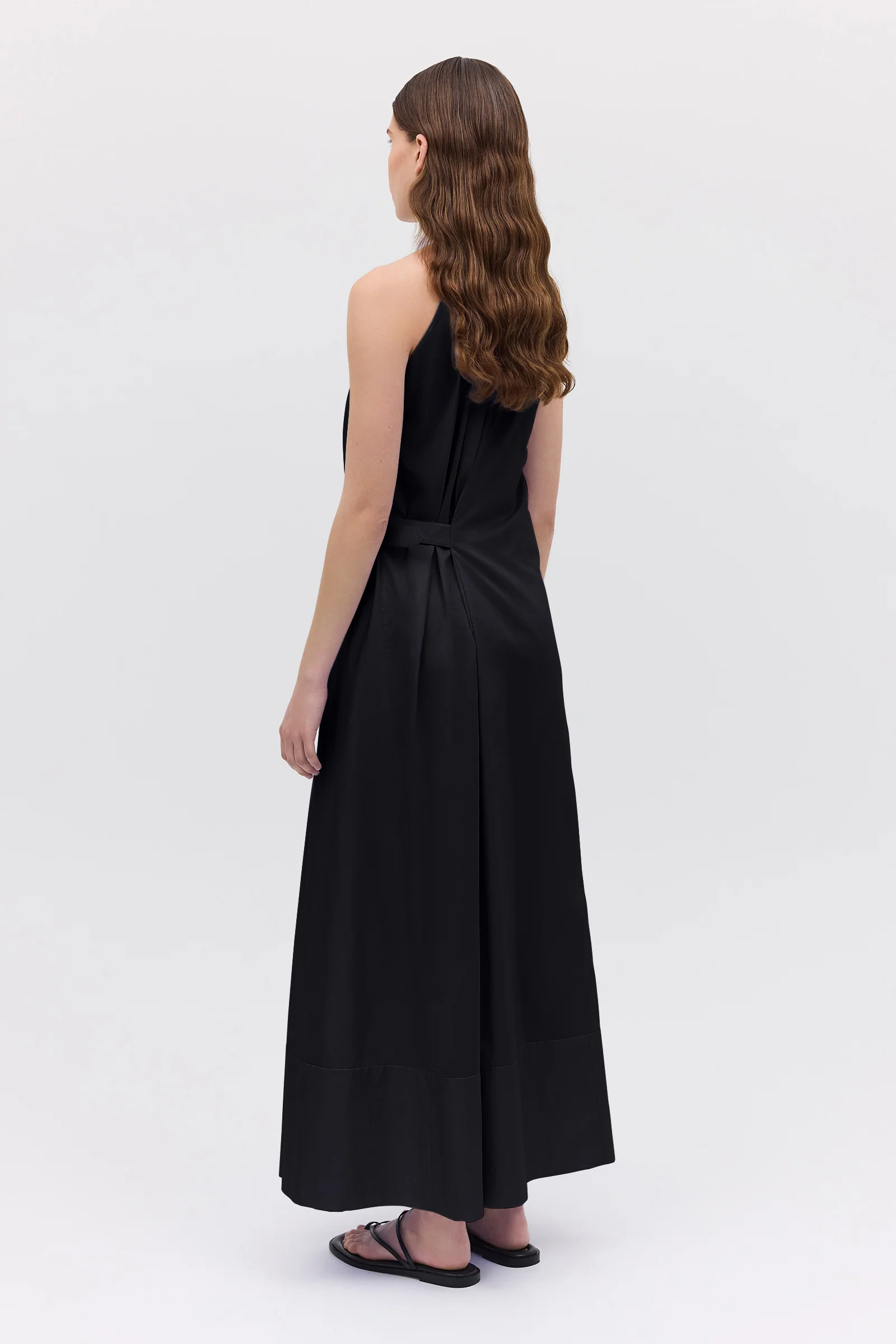 BLACK COTTON ISABELLA DRESS - Image 6