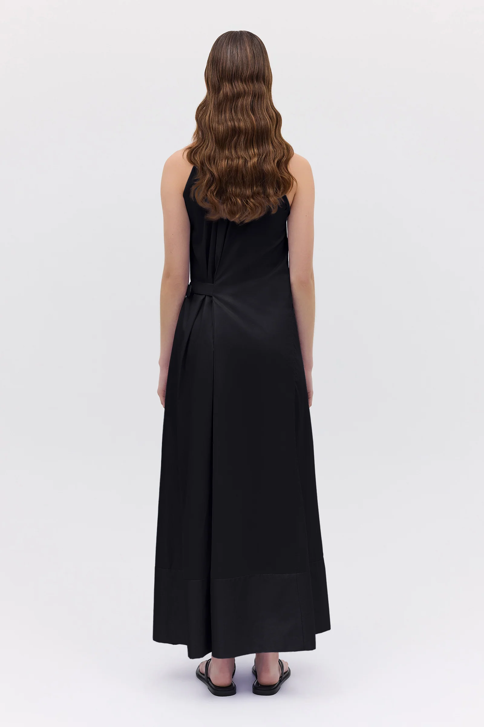 BLACK COTTON ISABELLA DRESS - Image 7