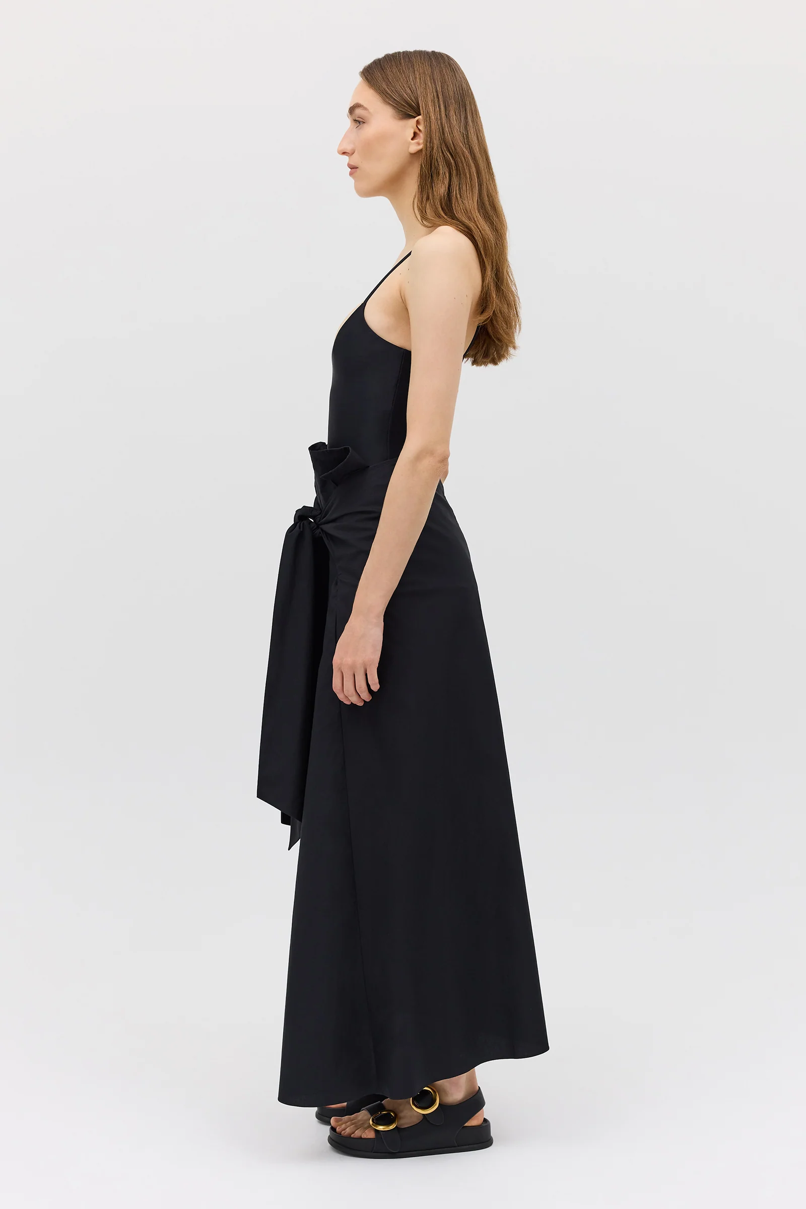 BLACK COTTON NOSTALGIA SKIRT - Image 5