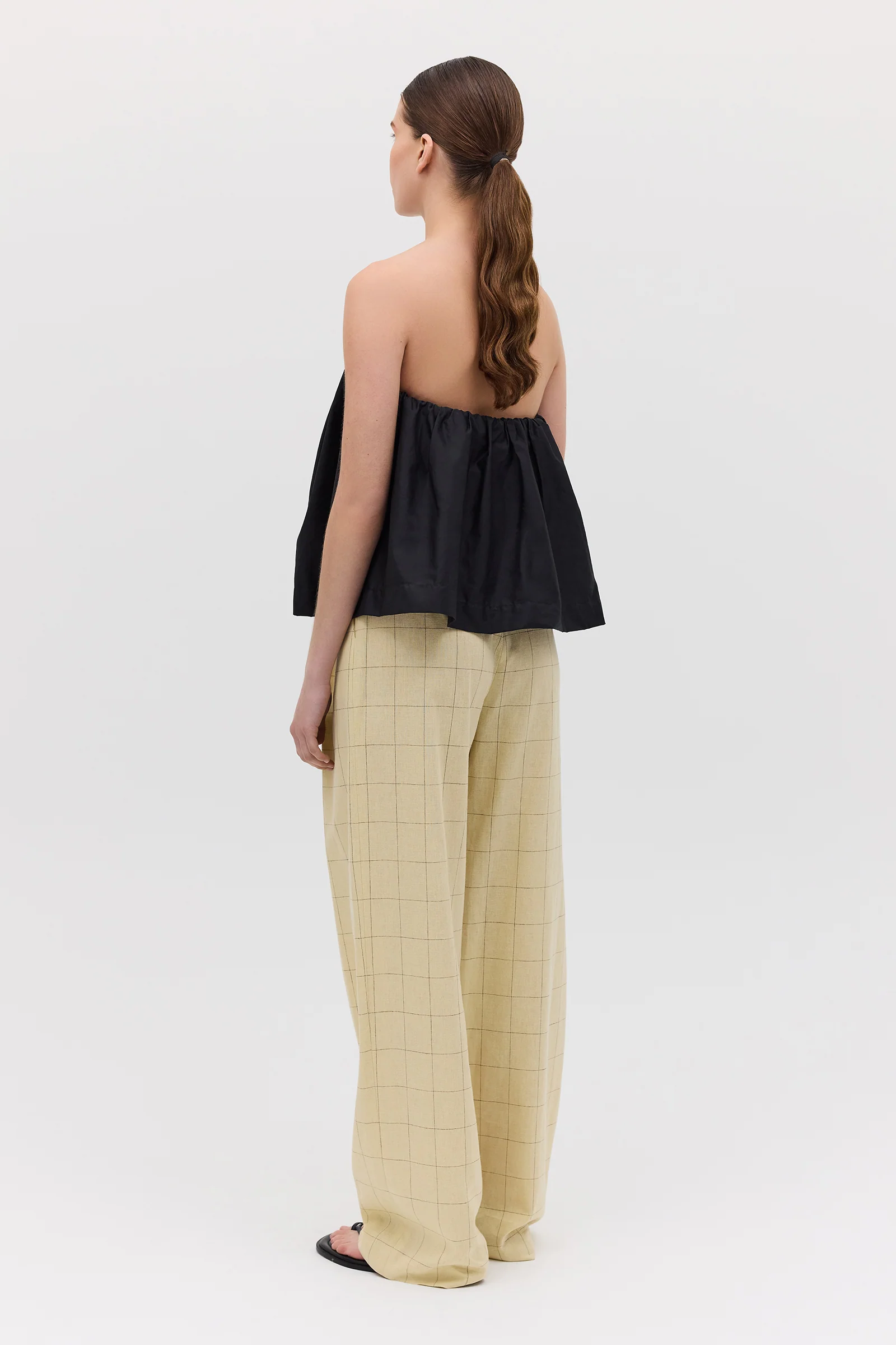 BLACK COTTON PRISM TOP - Image 6