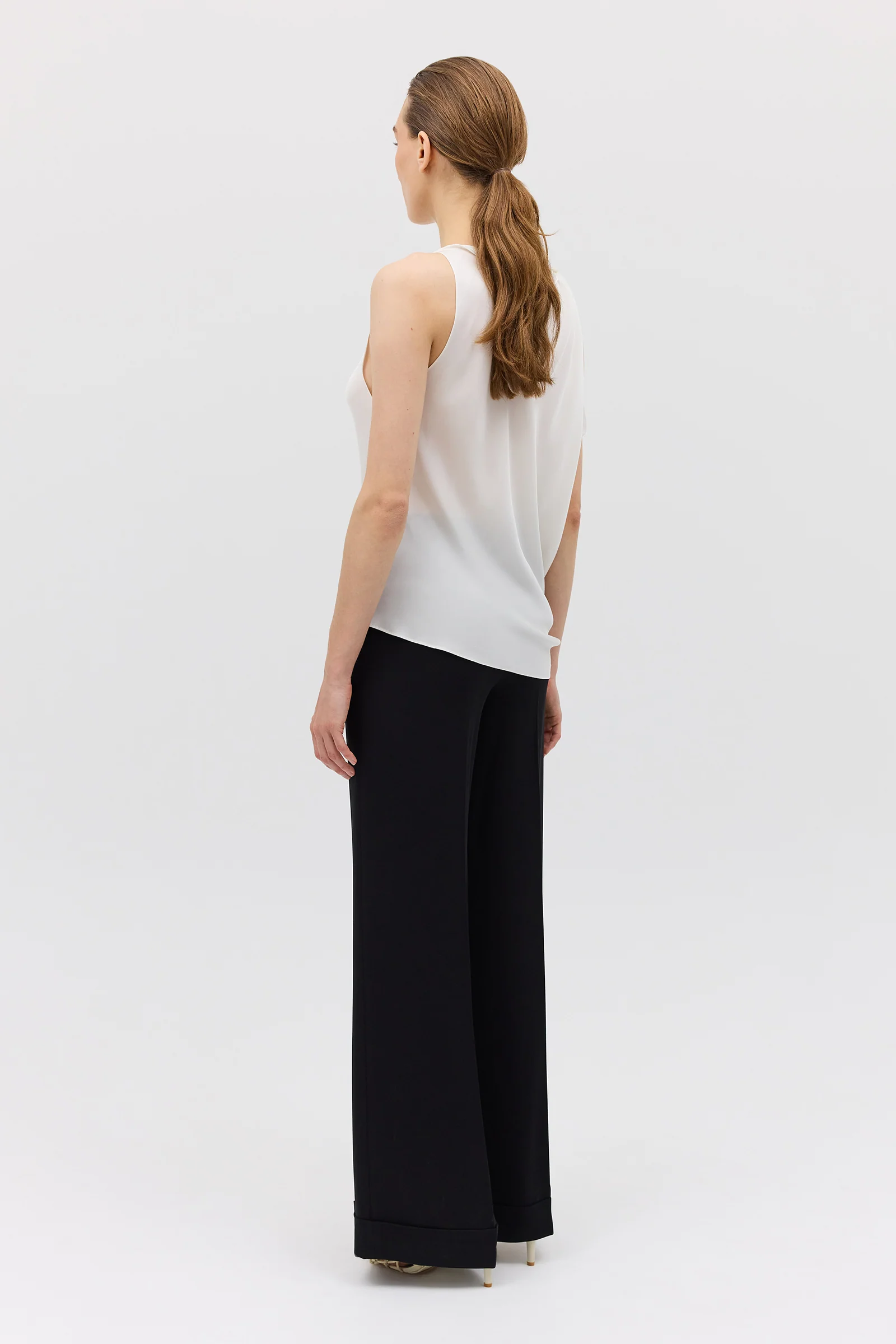 BLACK CREPE CLARION PANT - Image 6