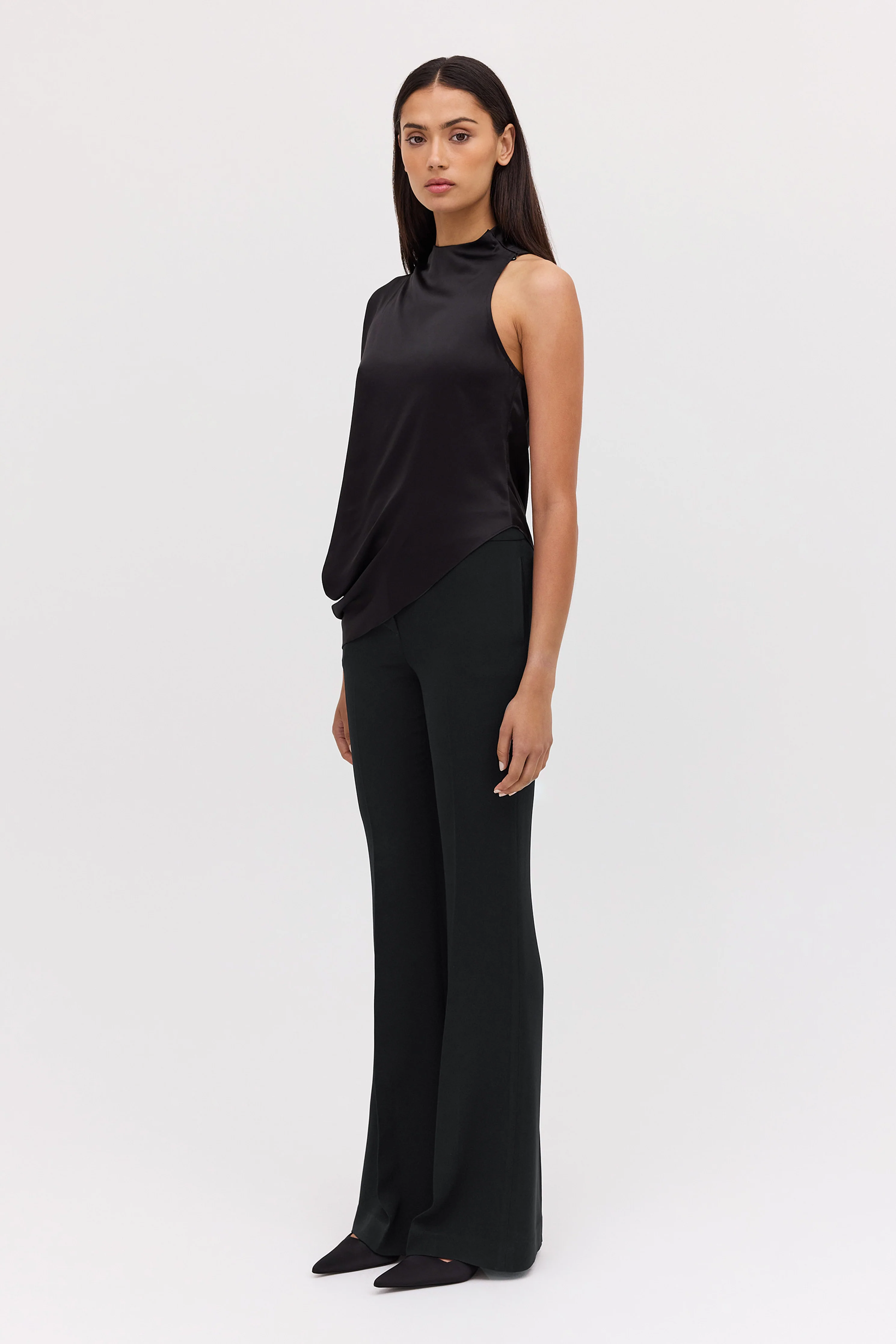 BLACK CREPE NADJA PANT - Image 4