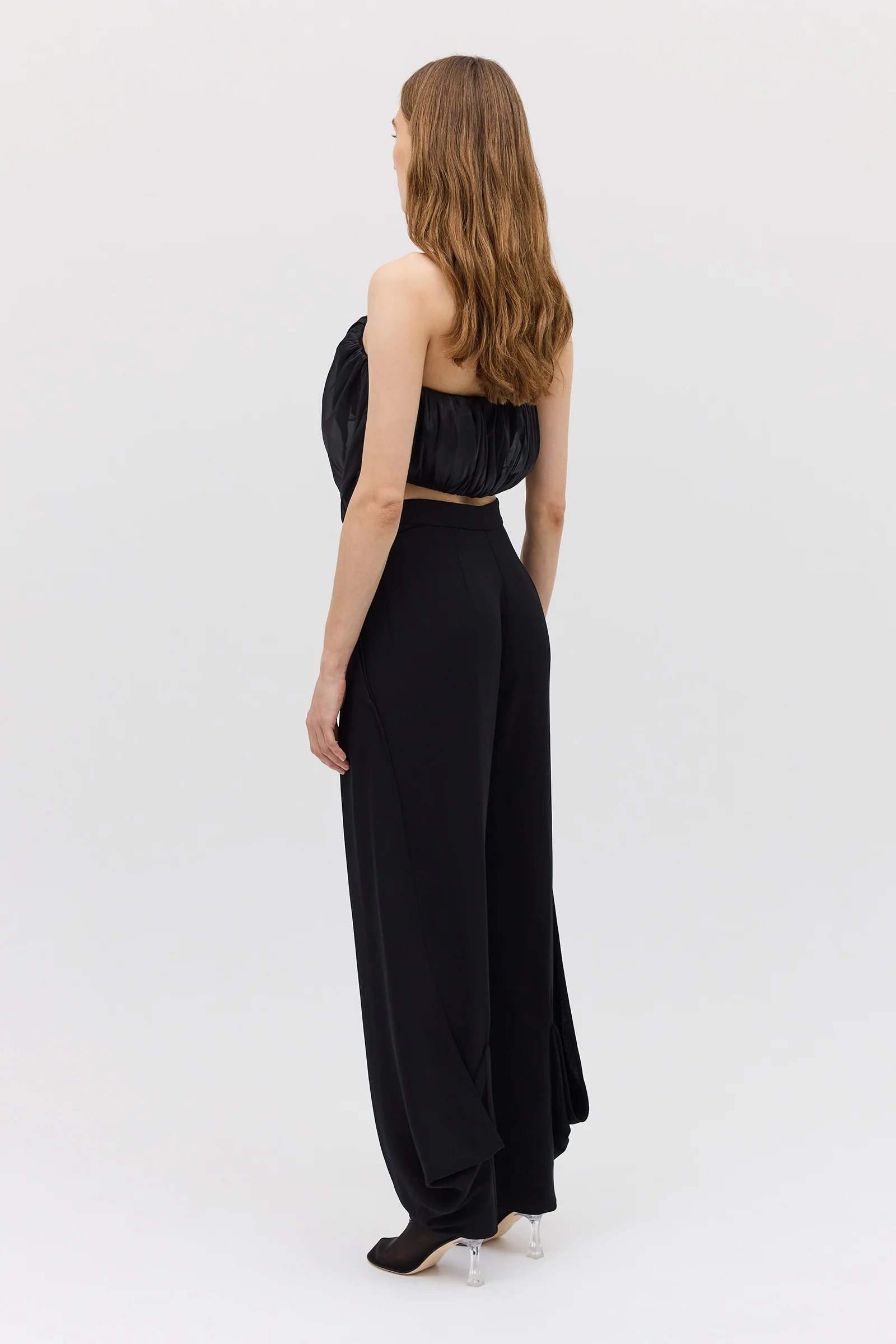 BLACK LIQUID ORGANZA TIDAL BUSTIER TOP - Image 6