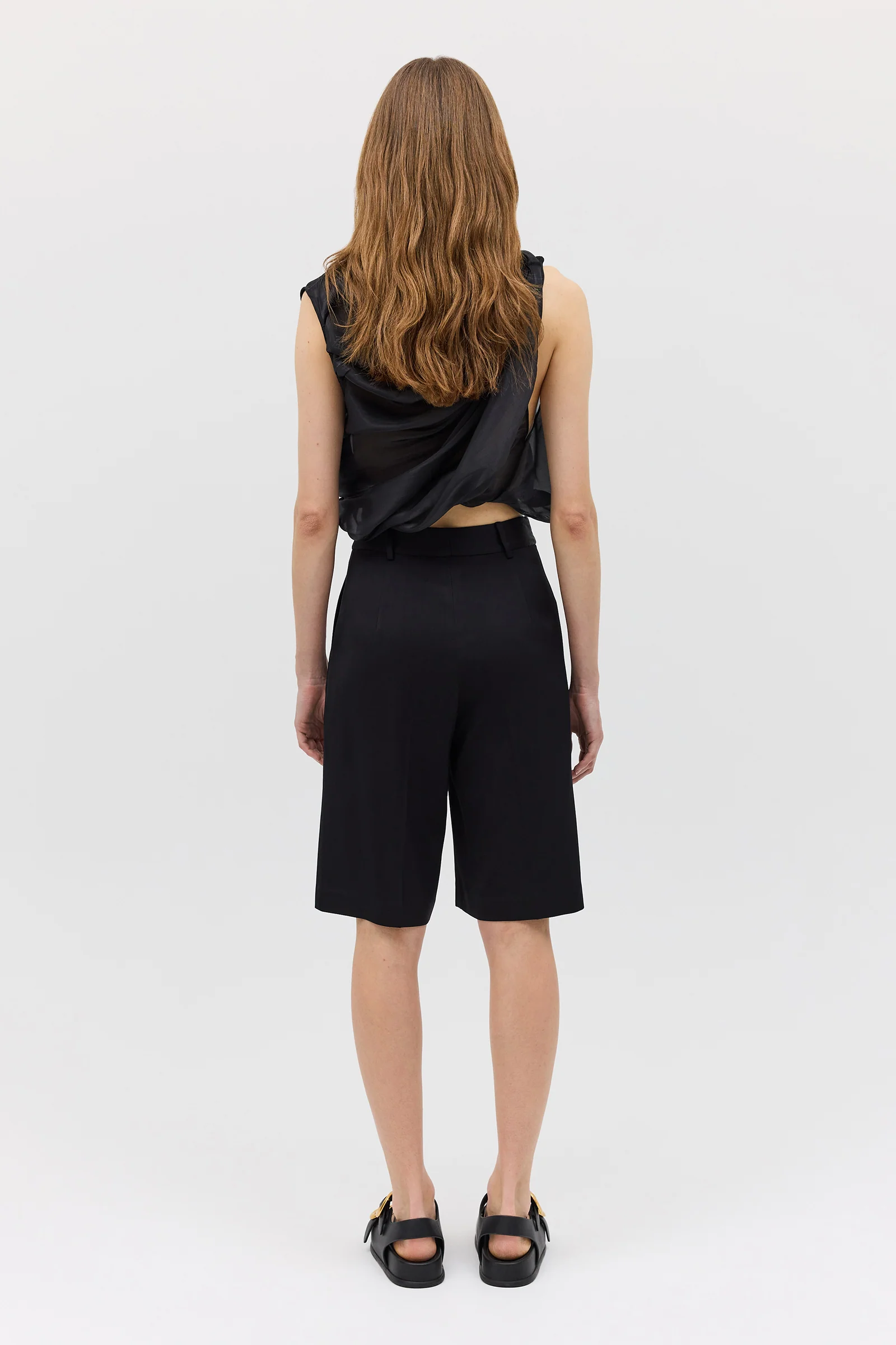 BLACK LIQUID ORGANZA TUMBLE TOP - Image 8