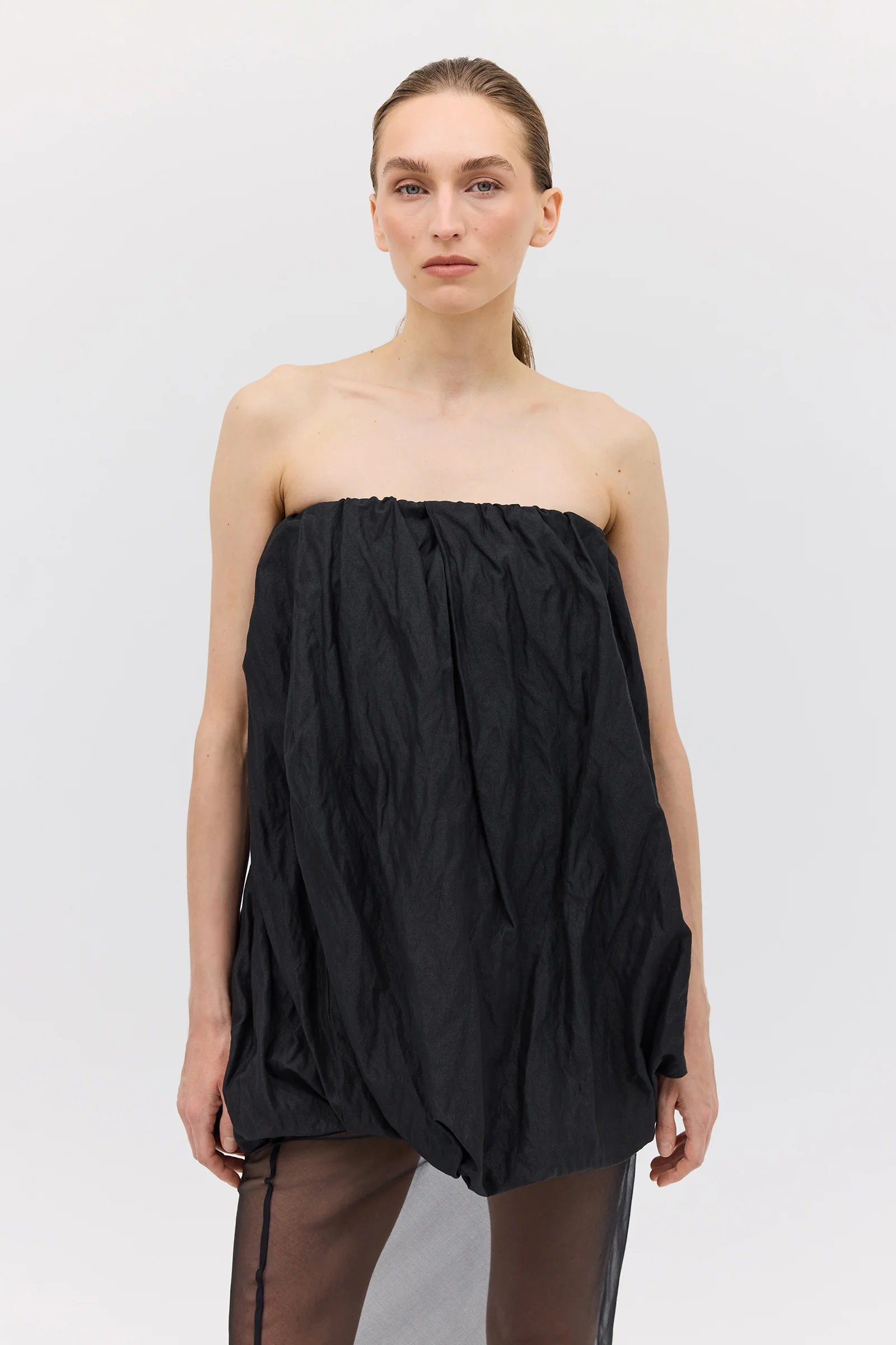 BLACK METAL COTTON HAZEL DRESS - Image 3
