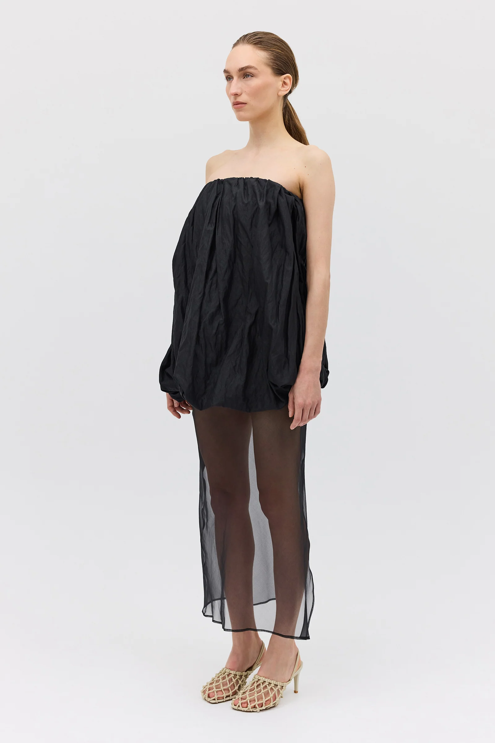 BLACK METAL COTTON HAZEL DRESS - Image 4