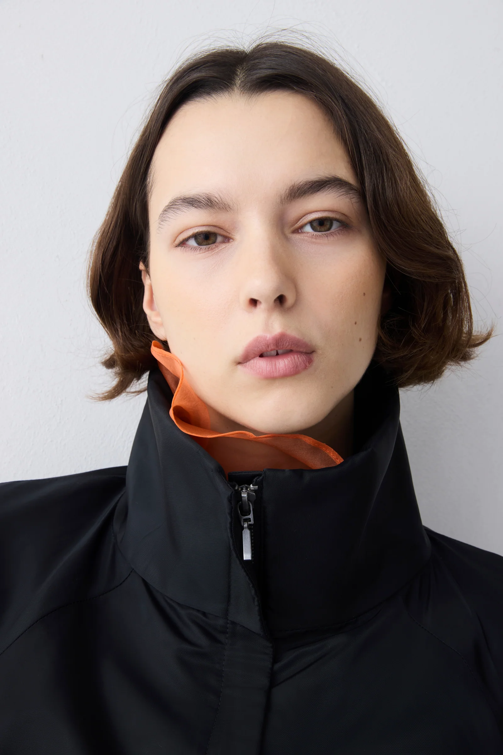 BLACK PARACHUTE SATIN AETHER BOMBER JACKET