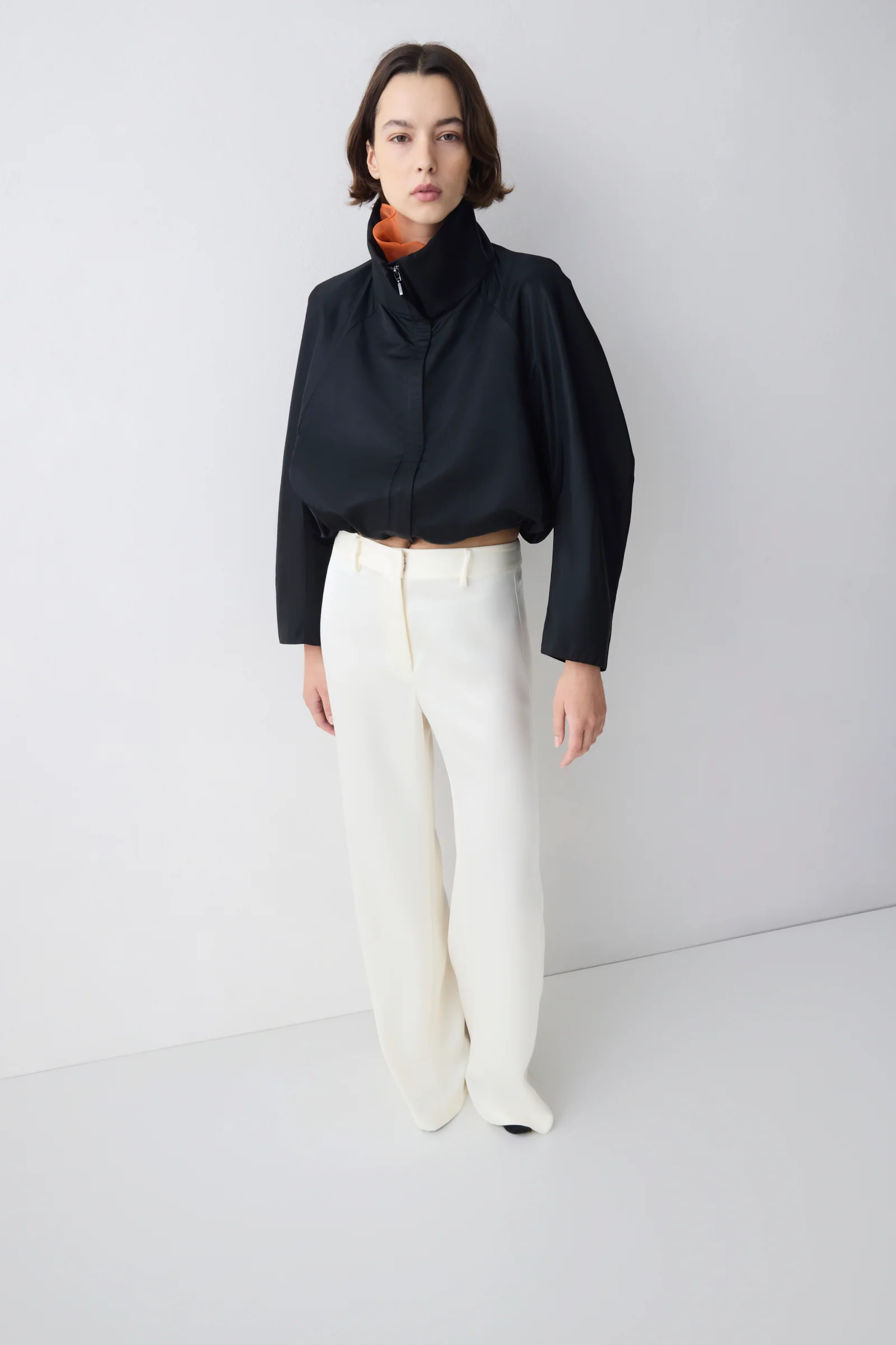 BLACK PARACHUTE SATIN AETHER BOMBER JACKET - Image 2