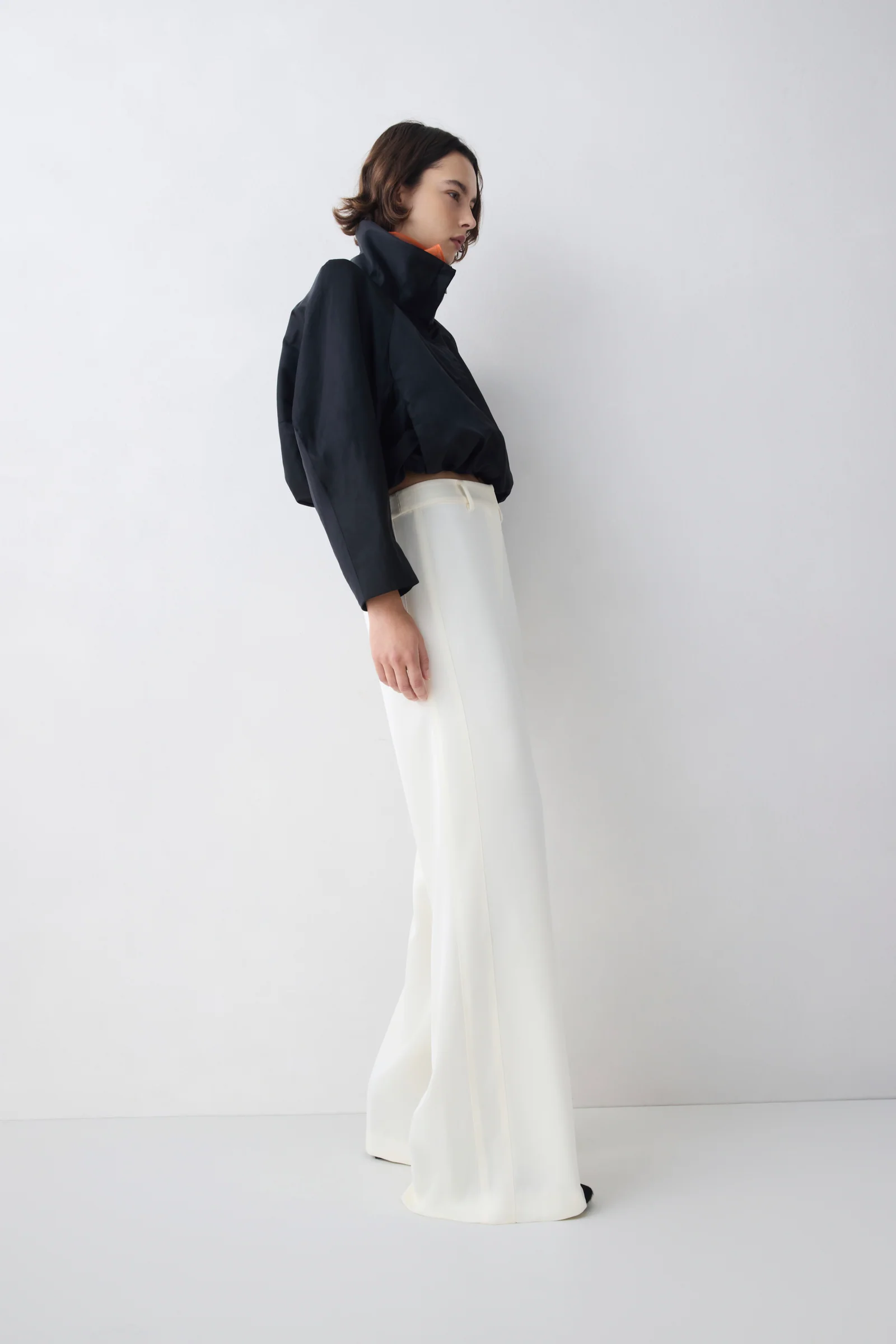 BLACK PARACHUTE SATIN AETHER BOMBER JACKET - Image 3