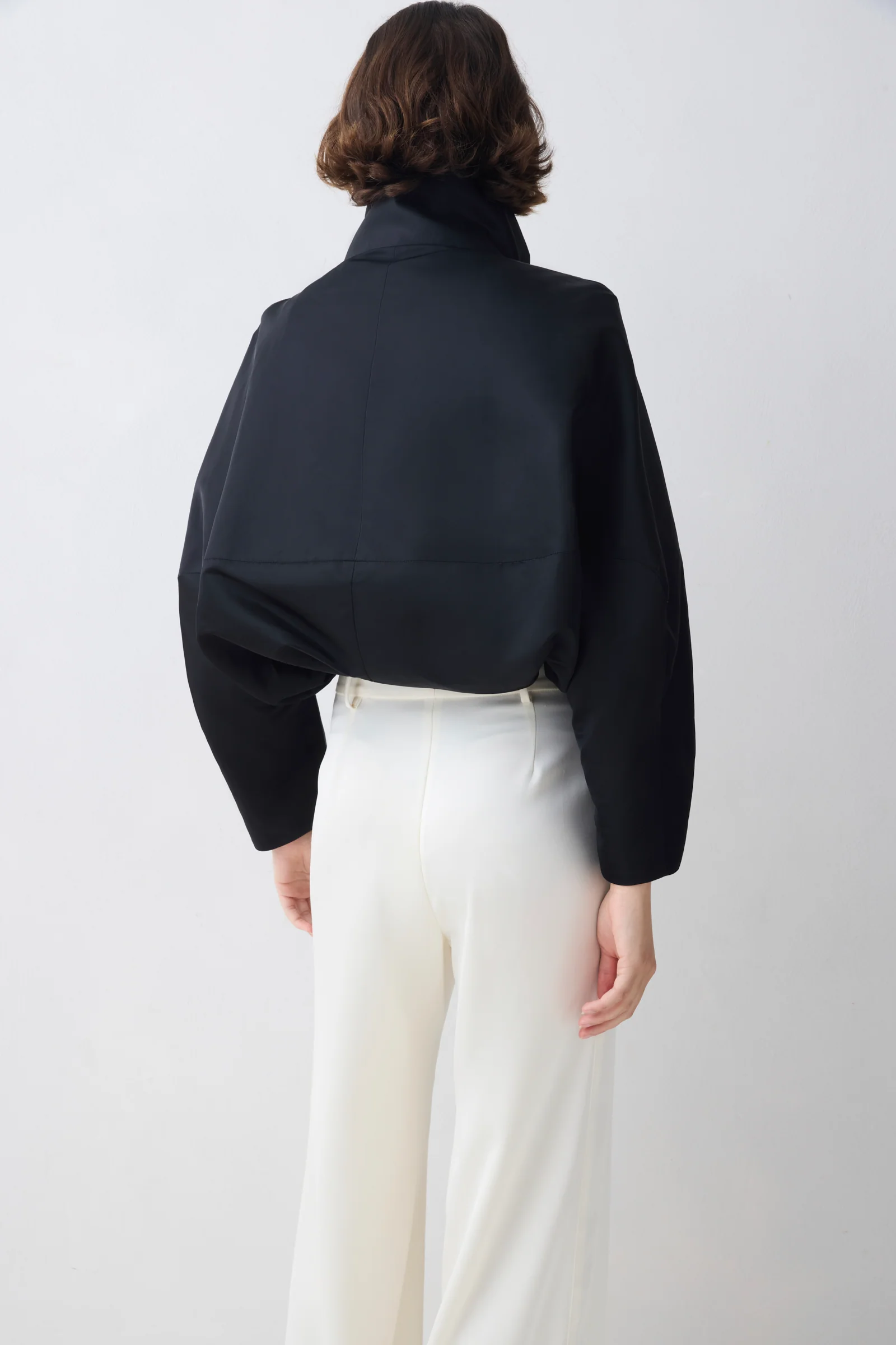 BLACK PARACHUTE SATIN AETHER BOMBER JACKET - Image 5