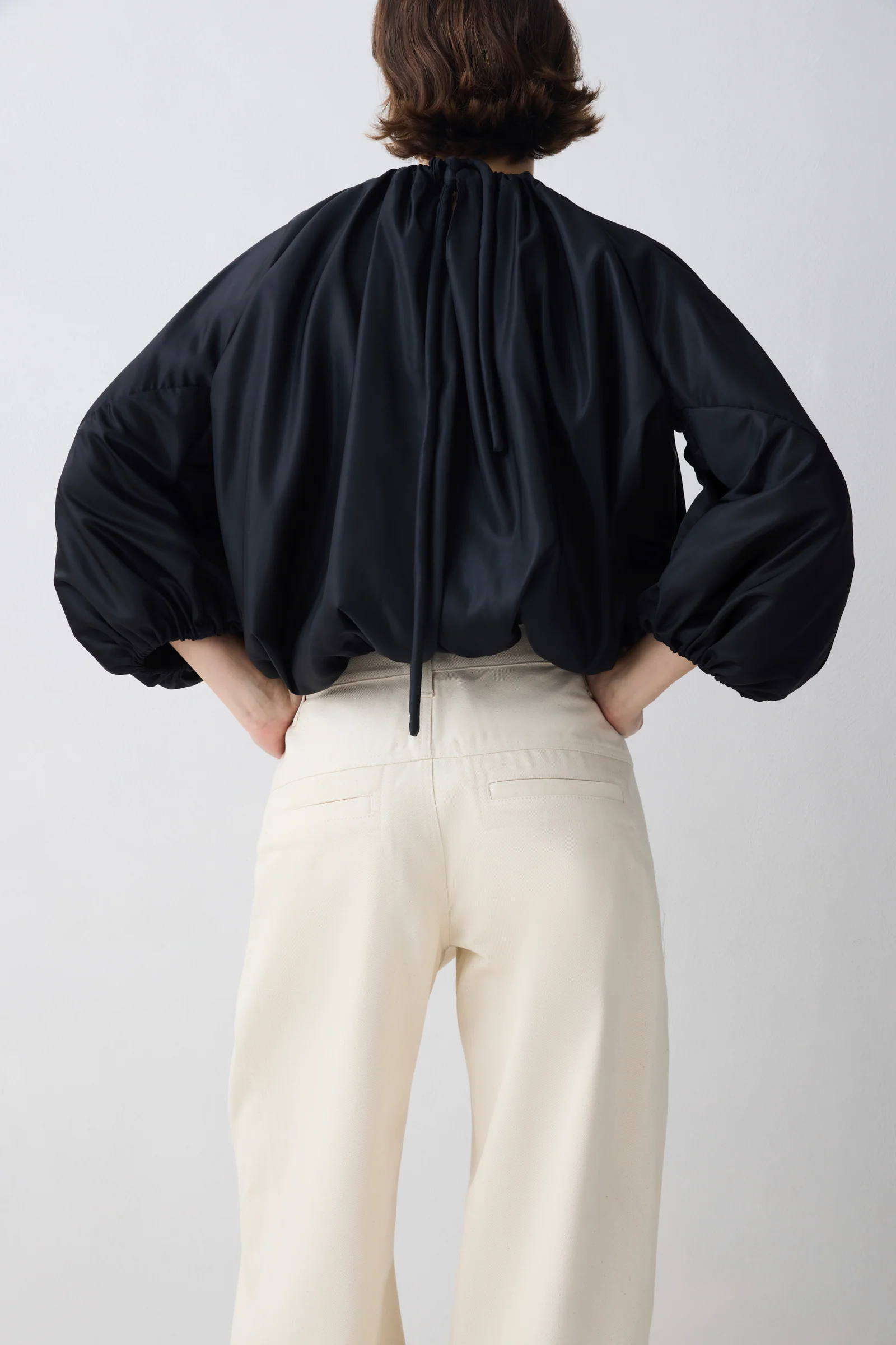 BLACK PARACHUTE SATIN HORIZON TOP - Image 3