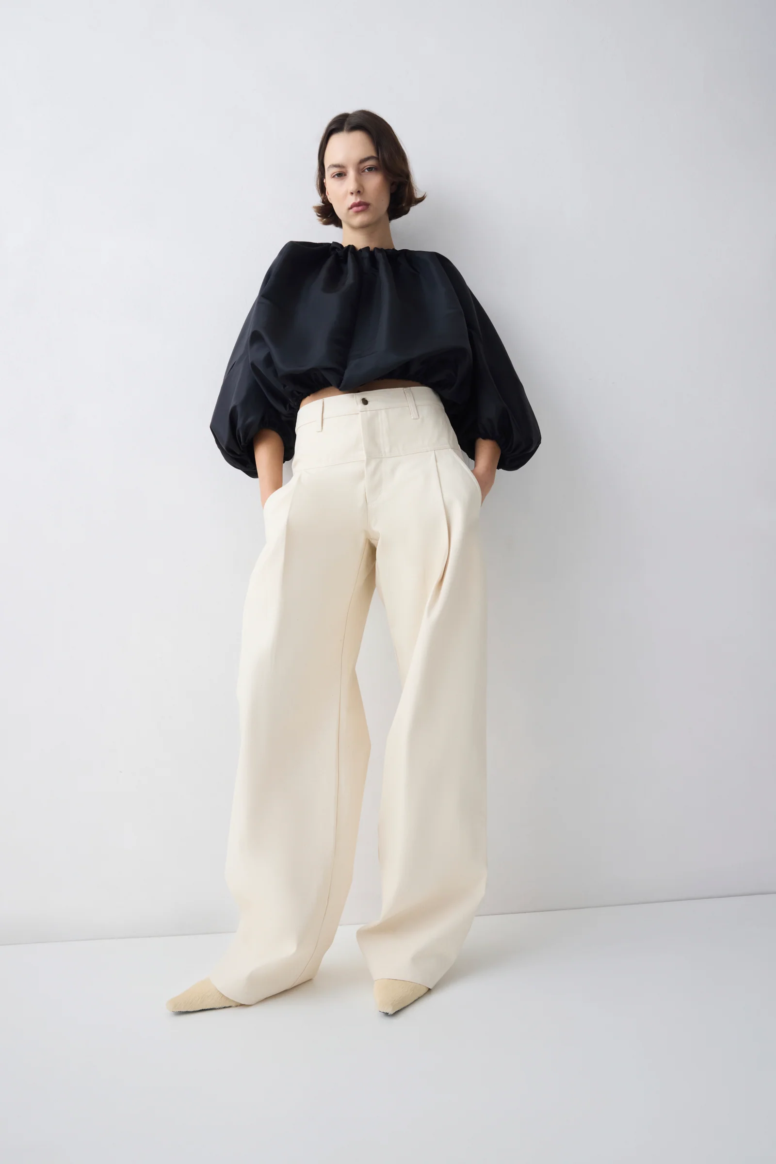 BLACK PARACHUTE SATIN HORIZON TOP - Image 6