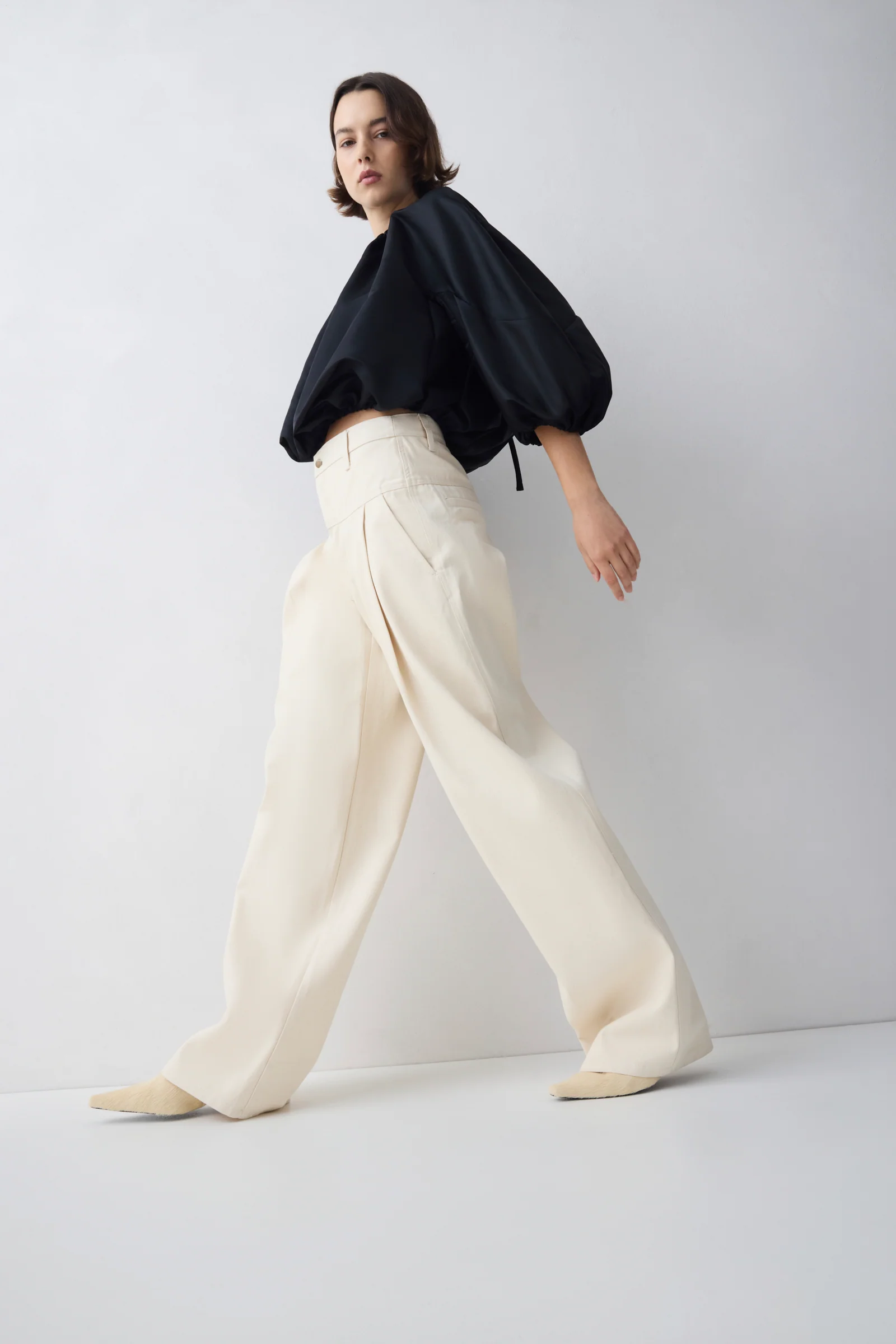 BLACK PARACHUTE SATIN HORIZON TOP - Image 7