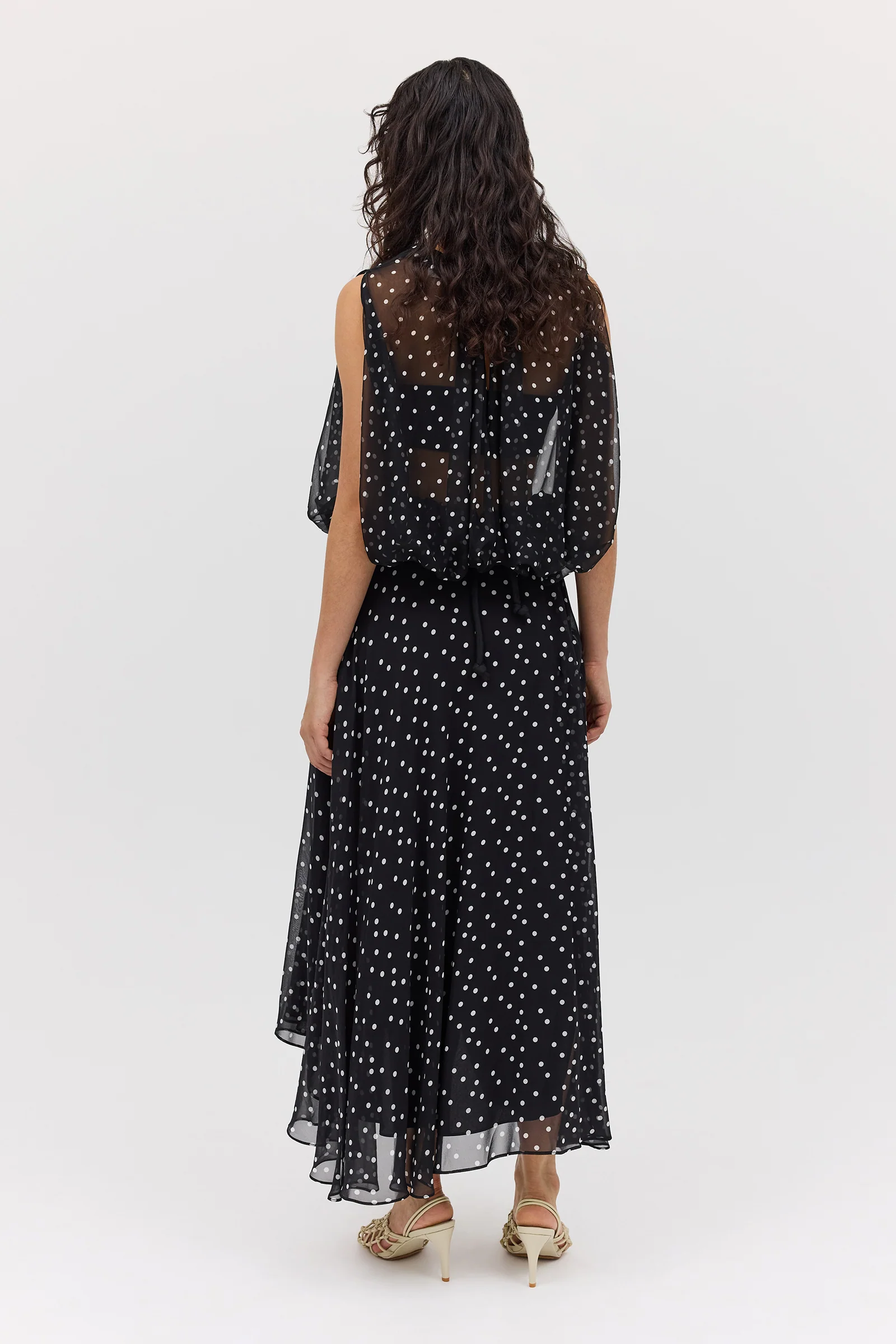 BLACK POLKA DOT EMERGE SKIRT - Image 11