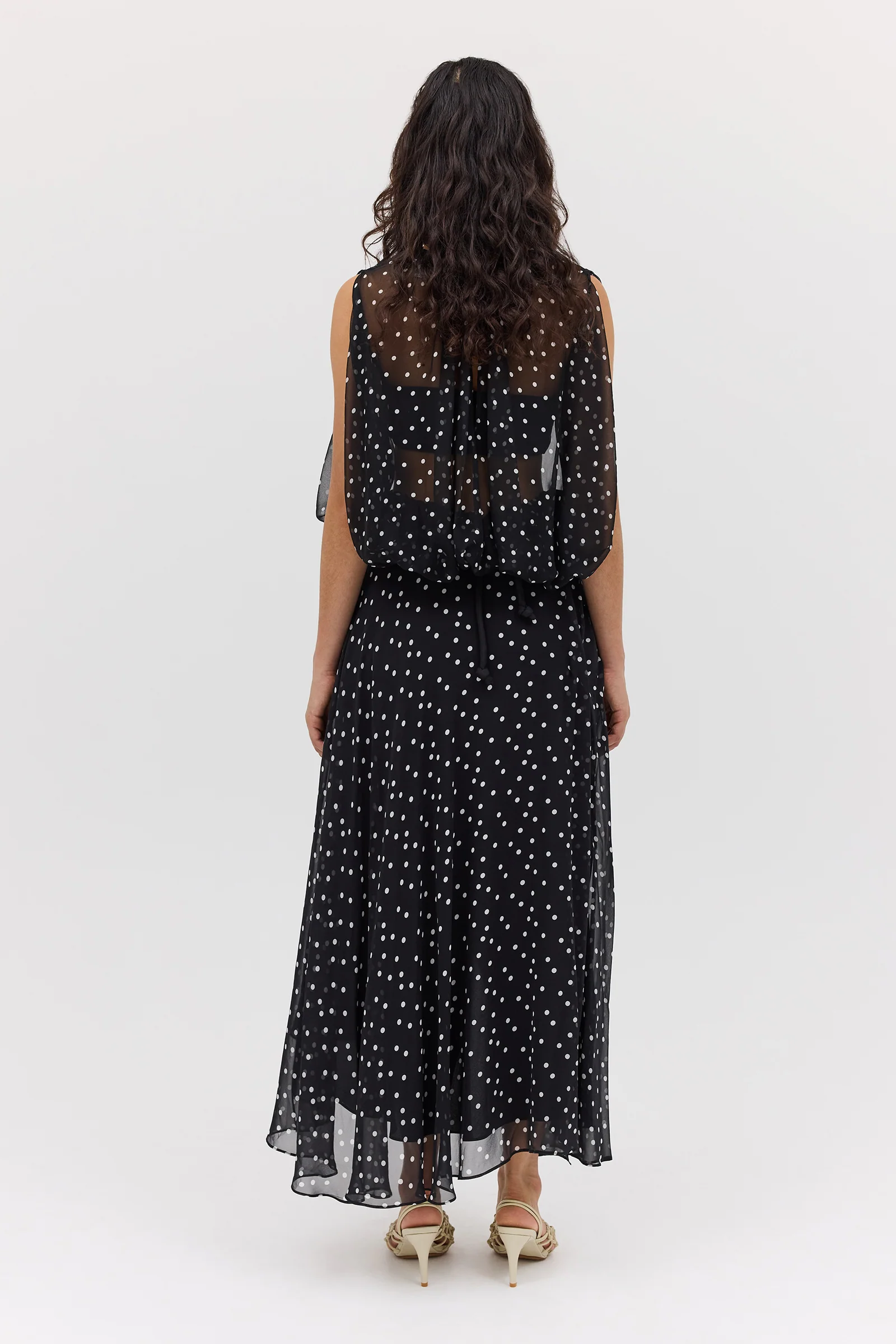 BLACK POLKA DOT EMERGE SKIRT - Image 12