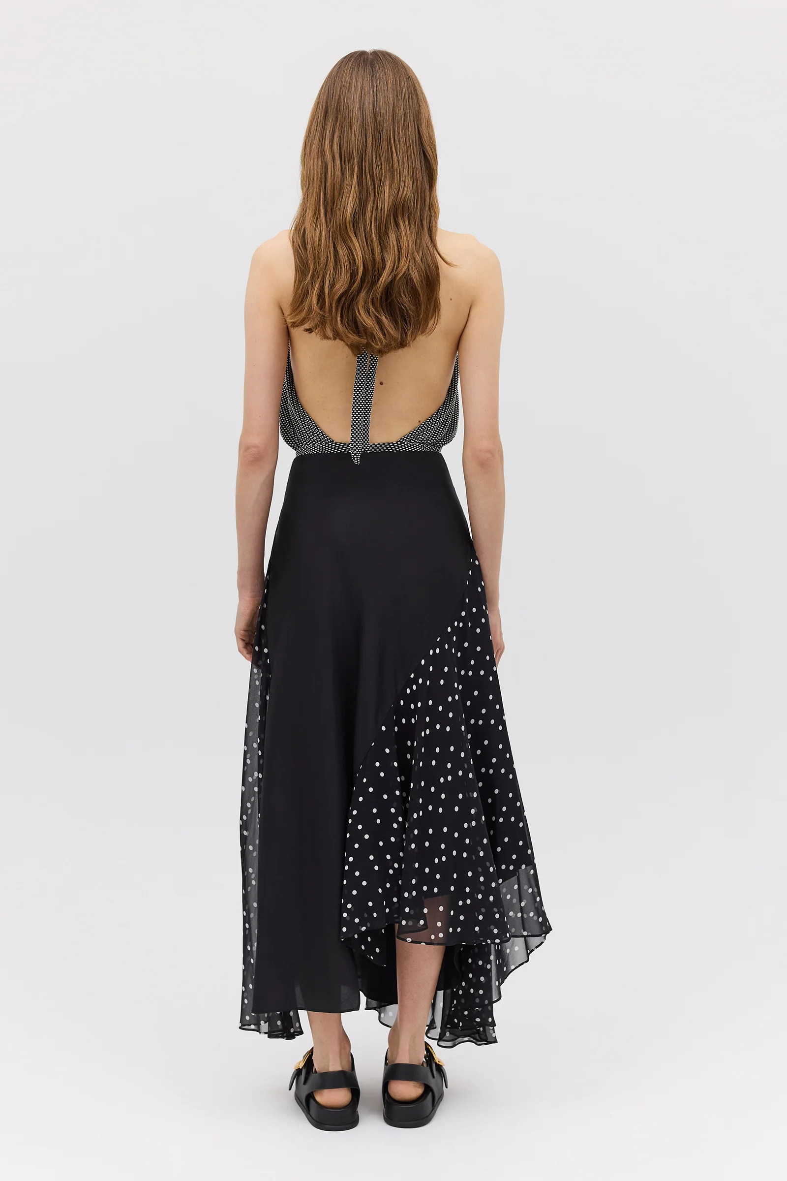 BLACK POLKA DOT EMERGE SKIRT - Image 6
