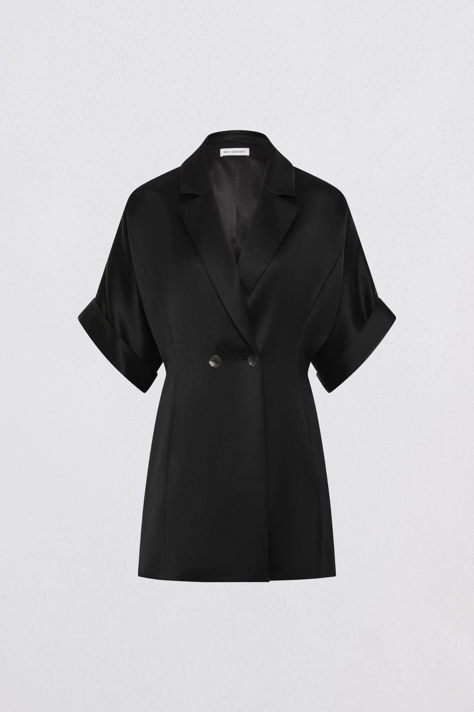 BLACK SATIN ARBUS SHIRT - Image 6