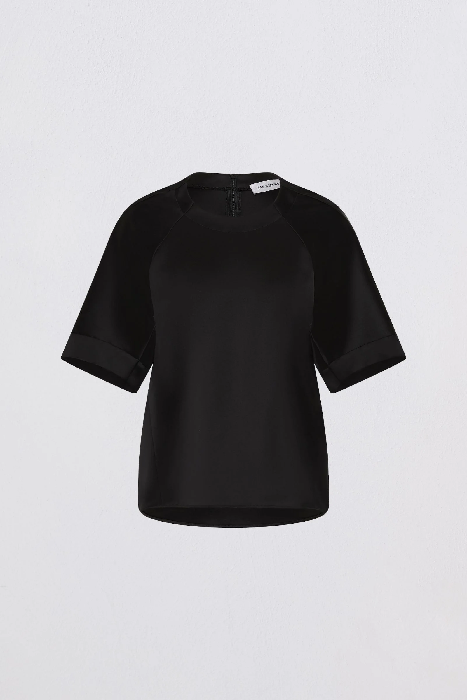 BLACK SATIN EVOLVE TOP - Image 7