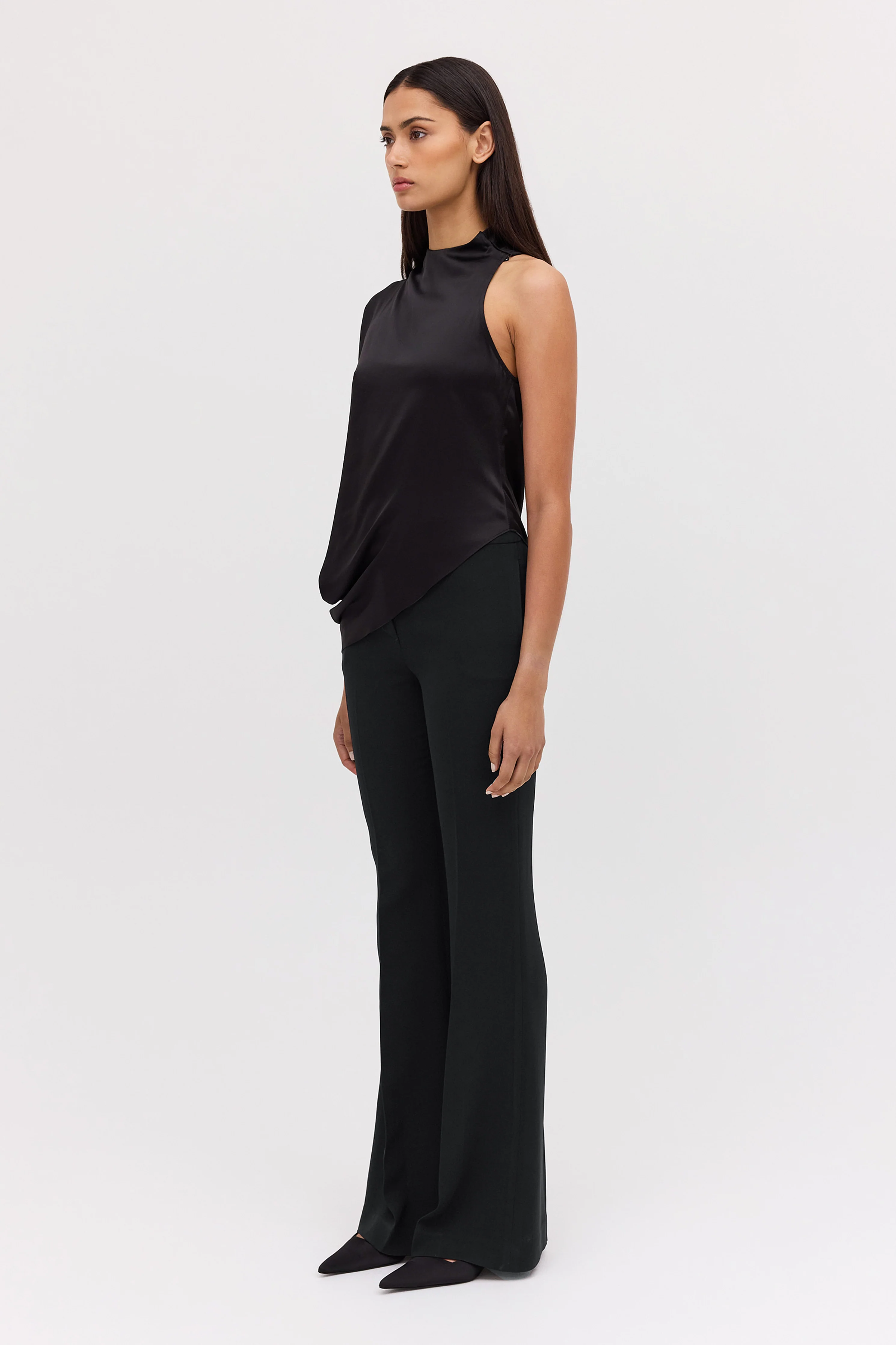 BLACK SATIN INFINITE TOP - Image 5