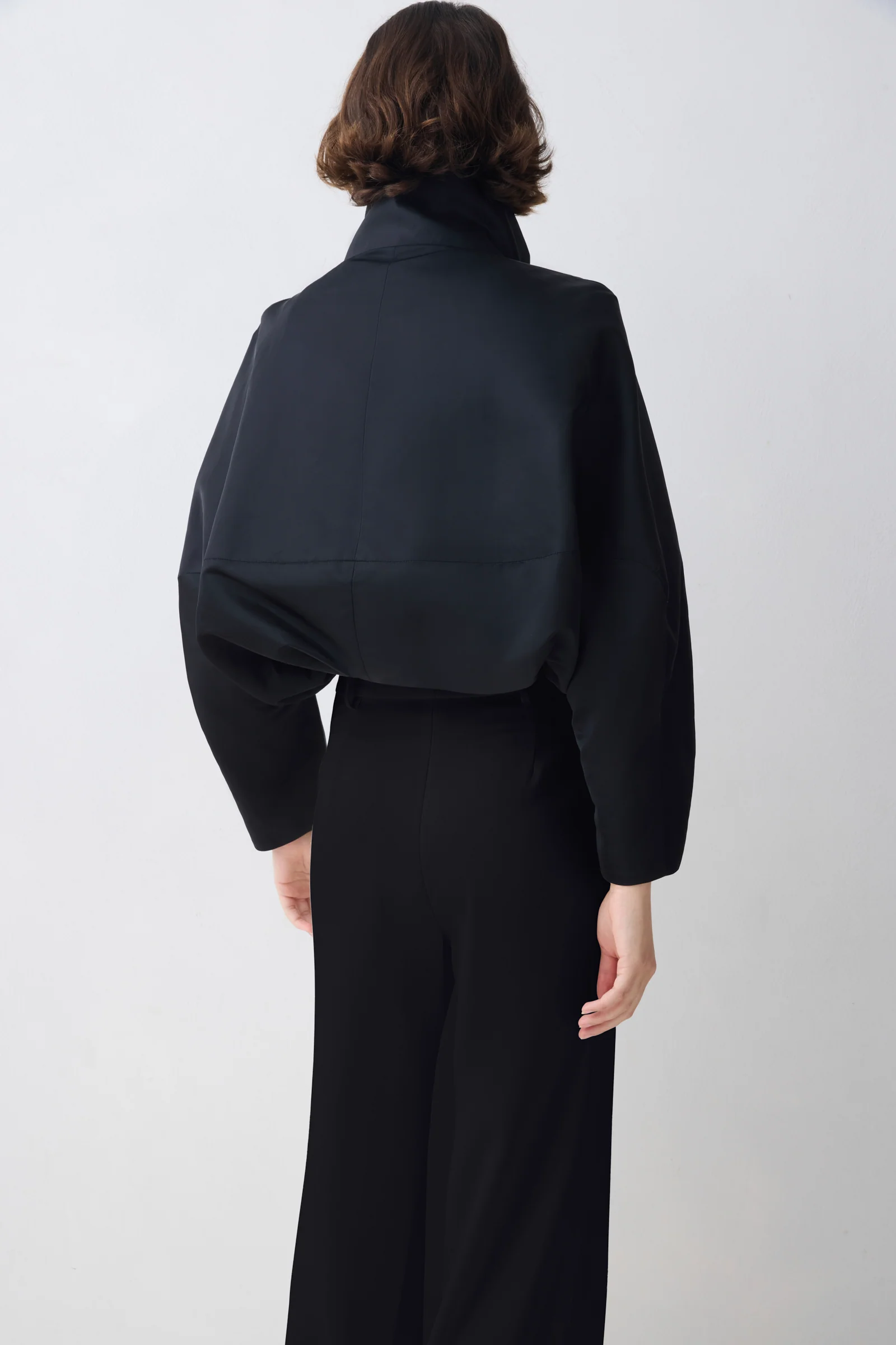 BLACK SATIN PULSE PANT - Image 3