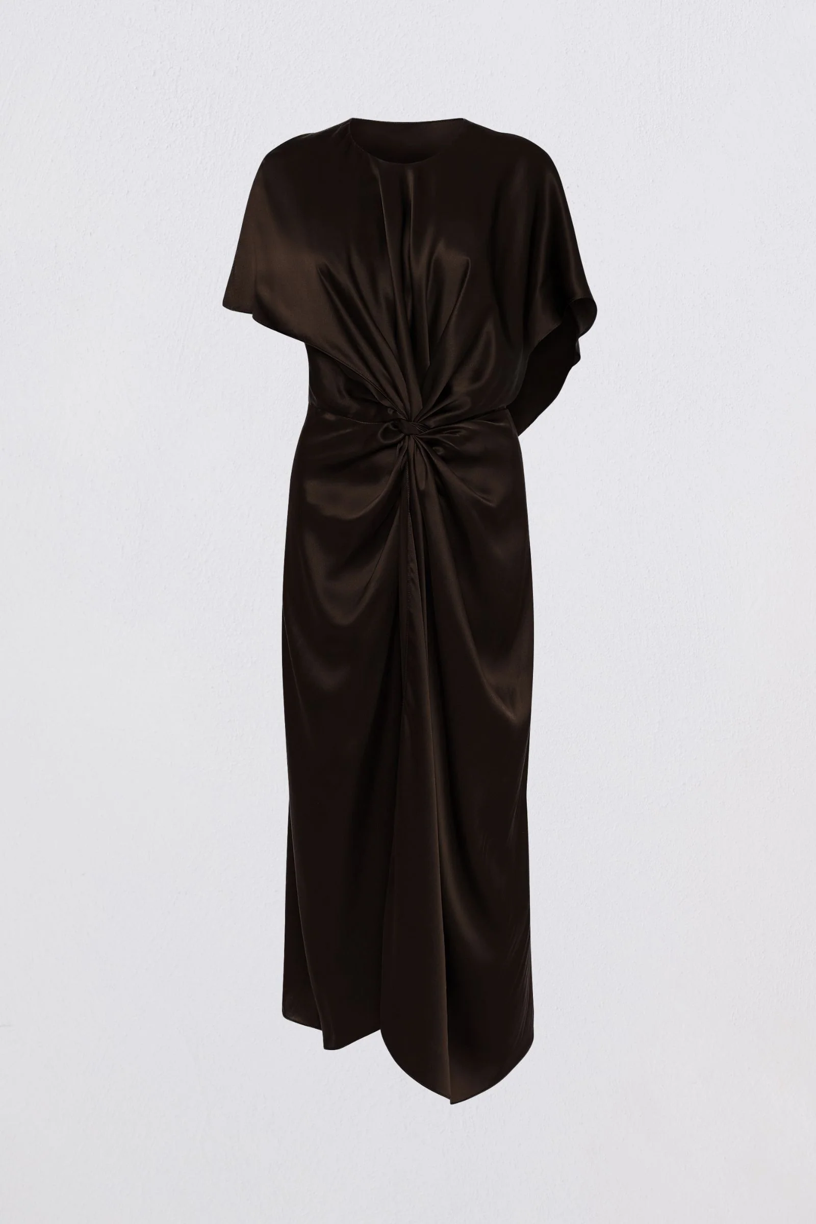 BLACK SILK ILLUSIONIST DRESS - Image 5
