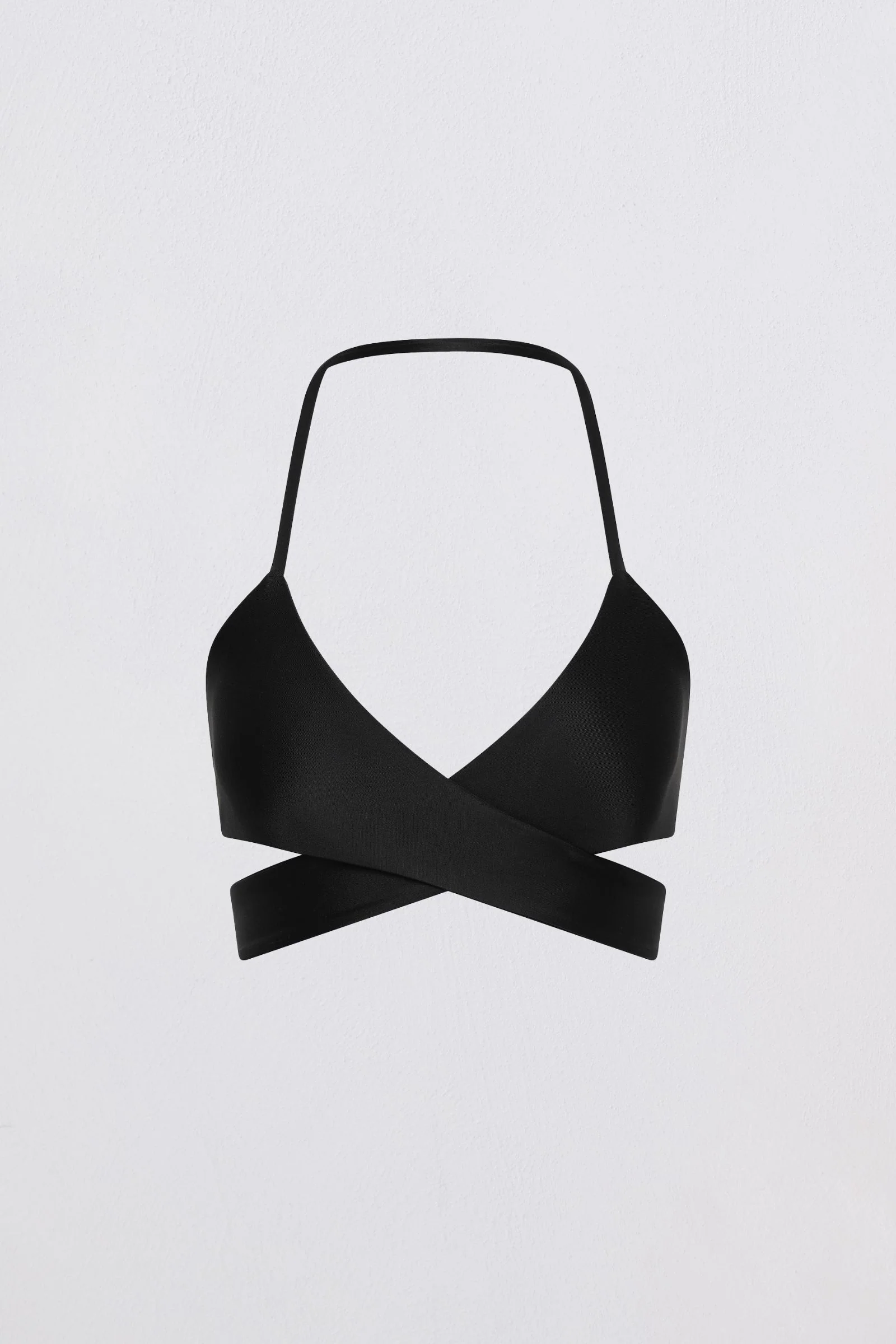 BLACK SPANDEX RISING SWIM TOP - Image 8
