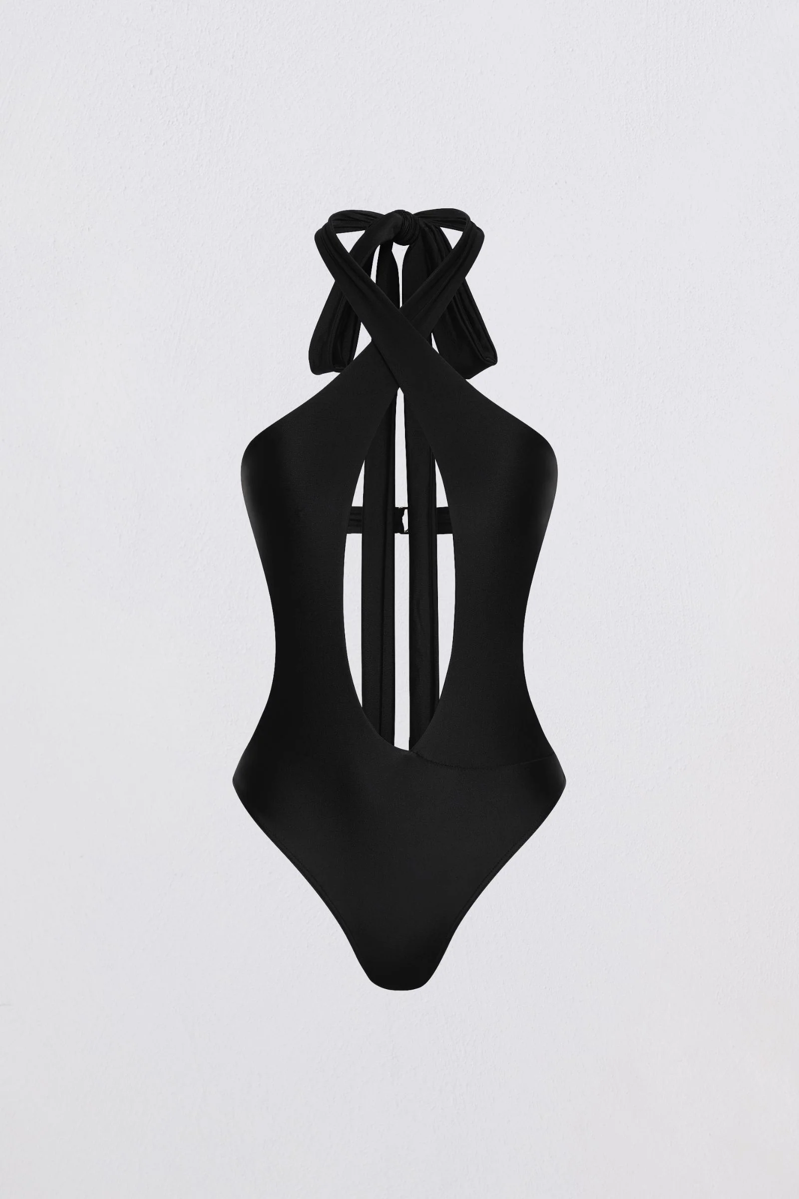BLACK SPANDEX SURFACE ONE PIECE - Image 8