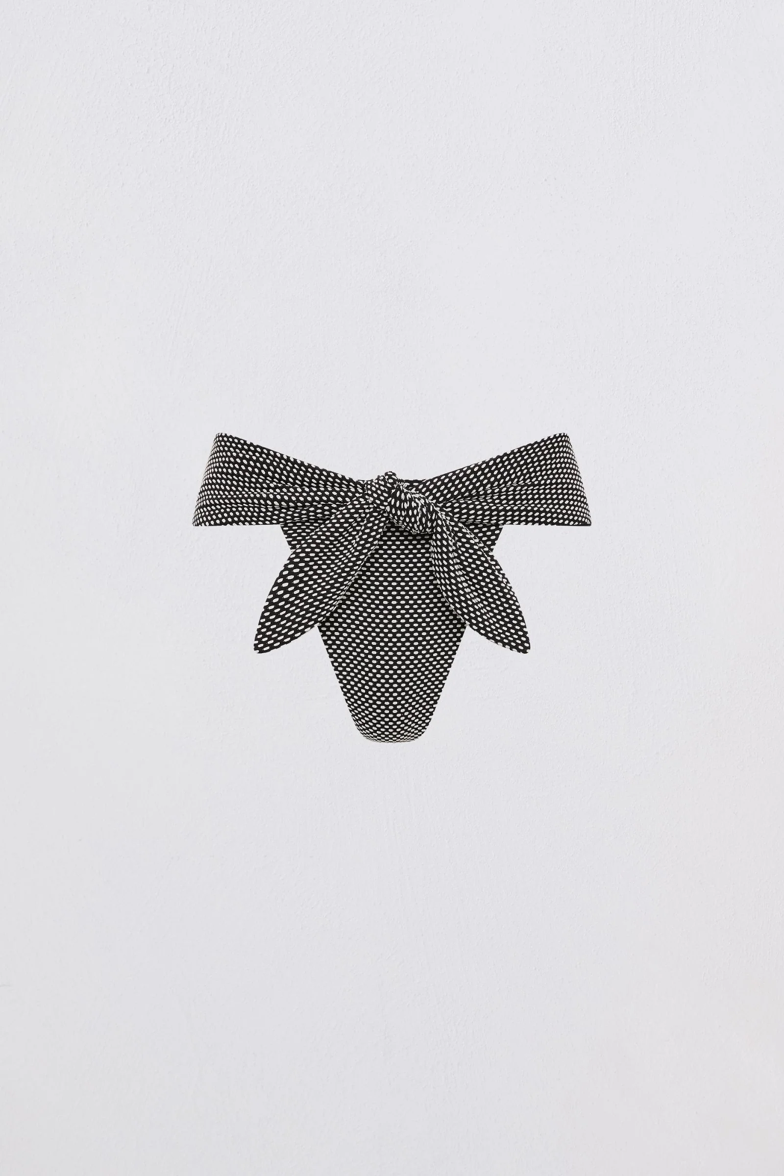BLACK SPOT JACQUARD RISING SWIM BOTTOM - Image 7