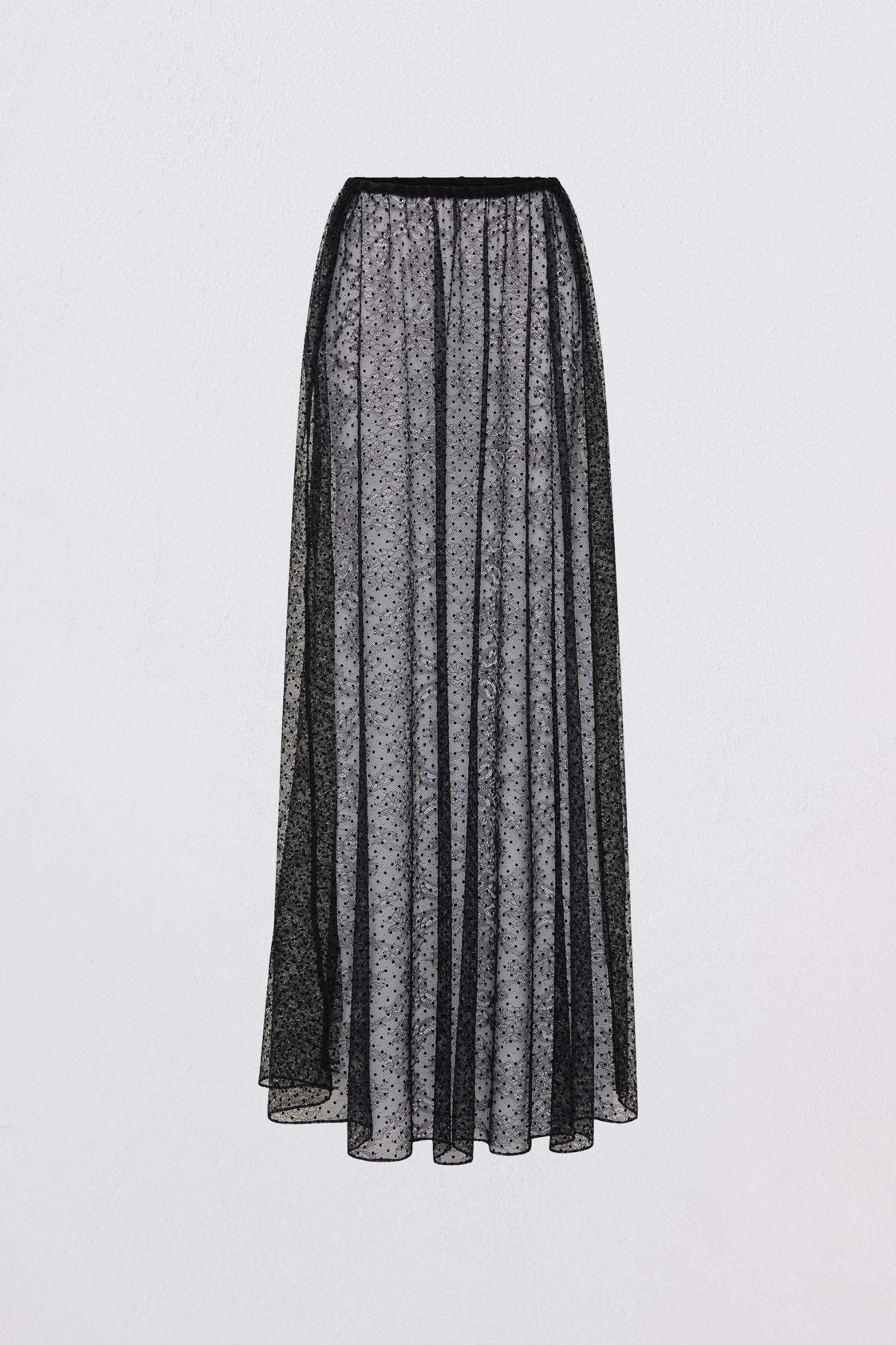 BLACK SPOT LACE RENEWAL SKIRT - Image 5