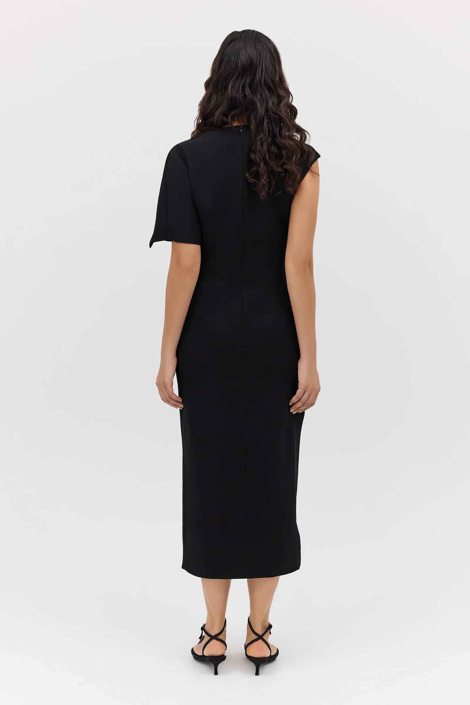 BLACK SUITING ANNEX DRESS - Image 7