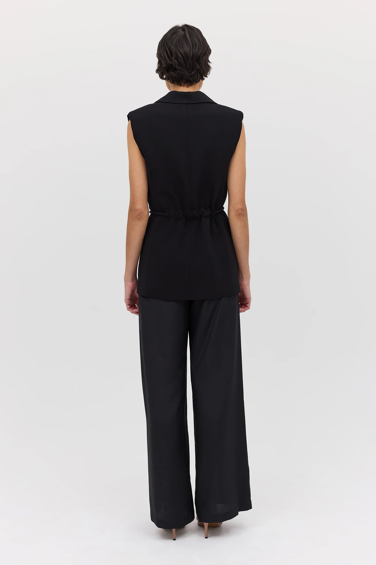 BLACK SUITING SHIFTING VEST - Image 8
