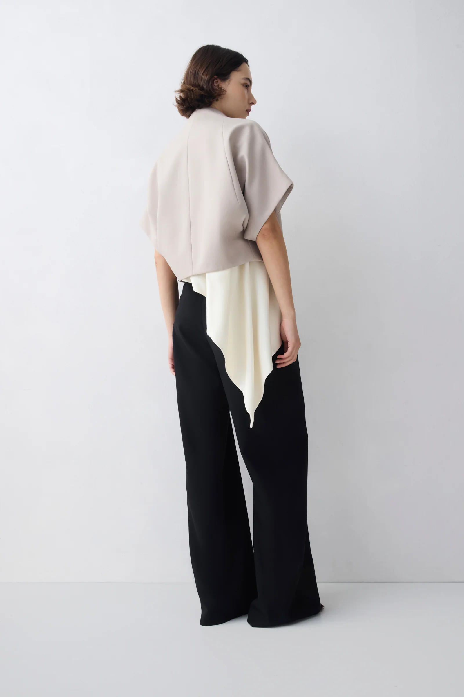 BLACK WOOL SUITING MORPH PANT - Image 7