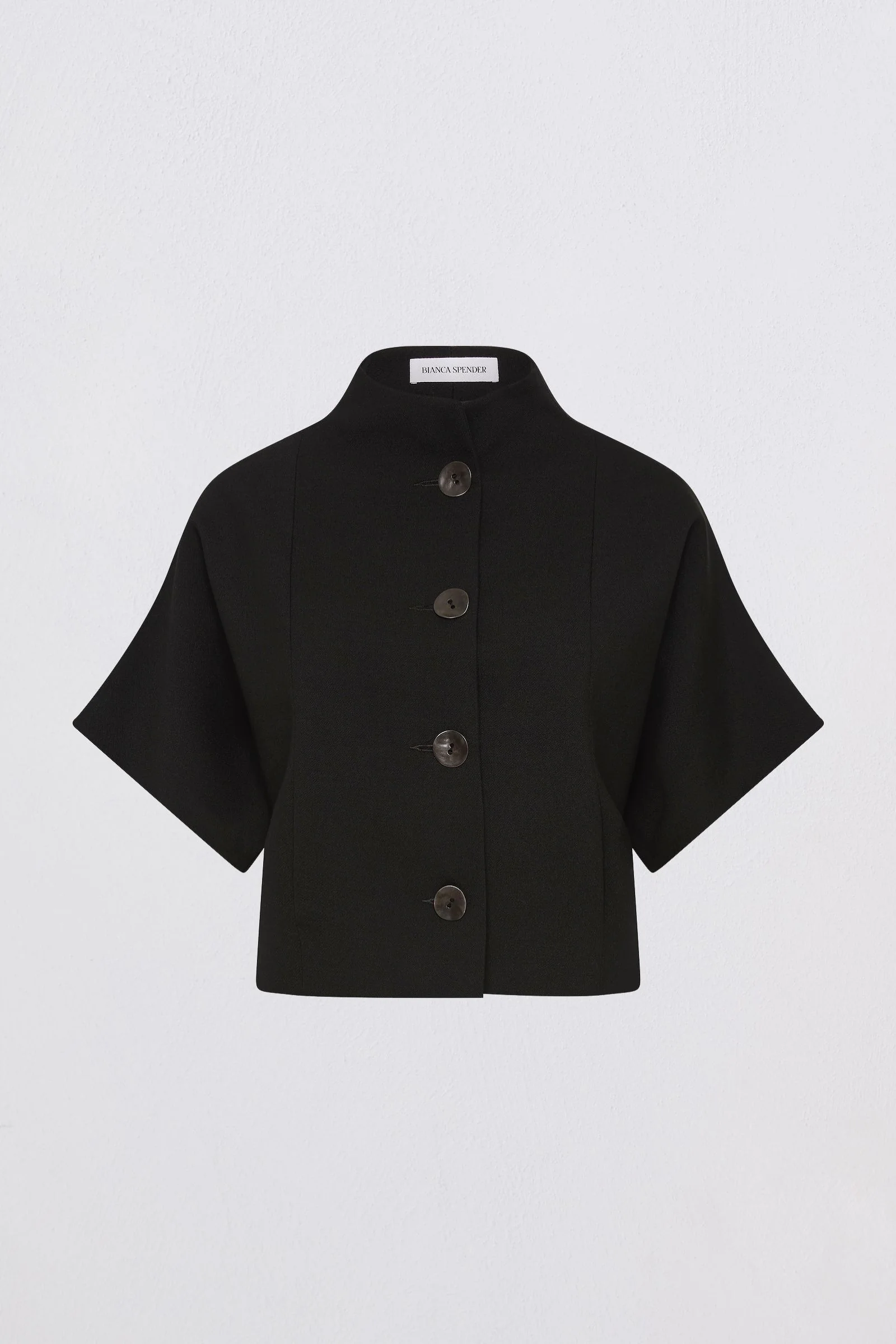 BLACK WOOL SUITING MUTUAL JACKET - Image 6