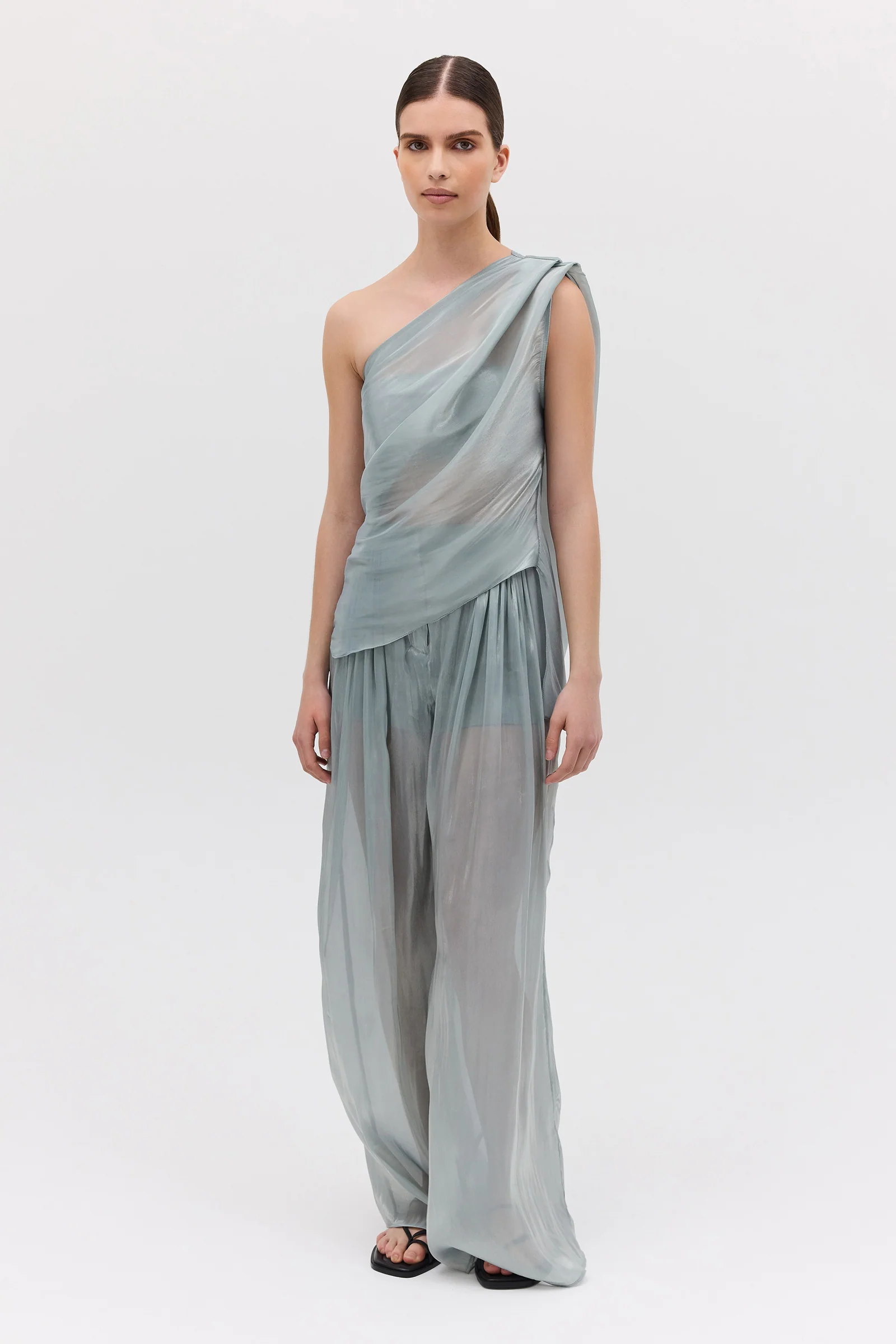 BLUE LIQUID ORGANZA ANTONIA TOP - Image 3