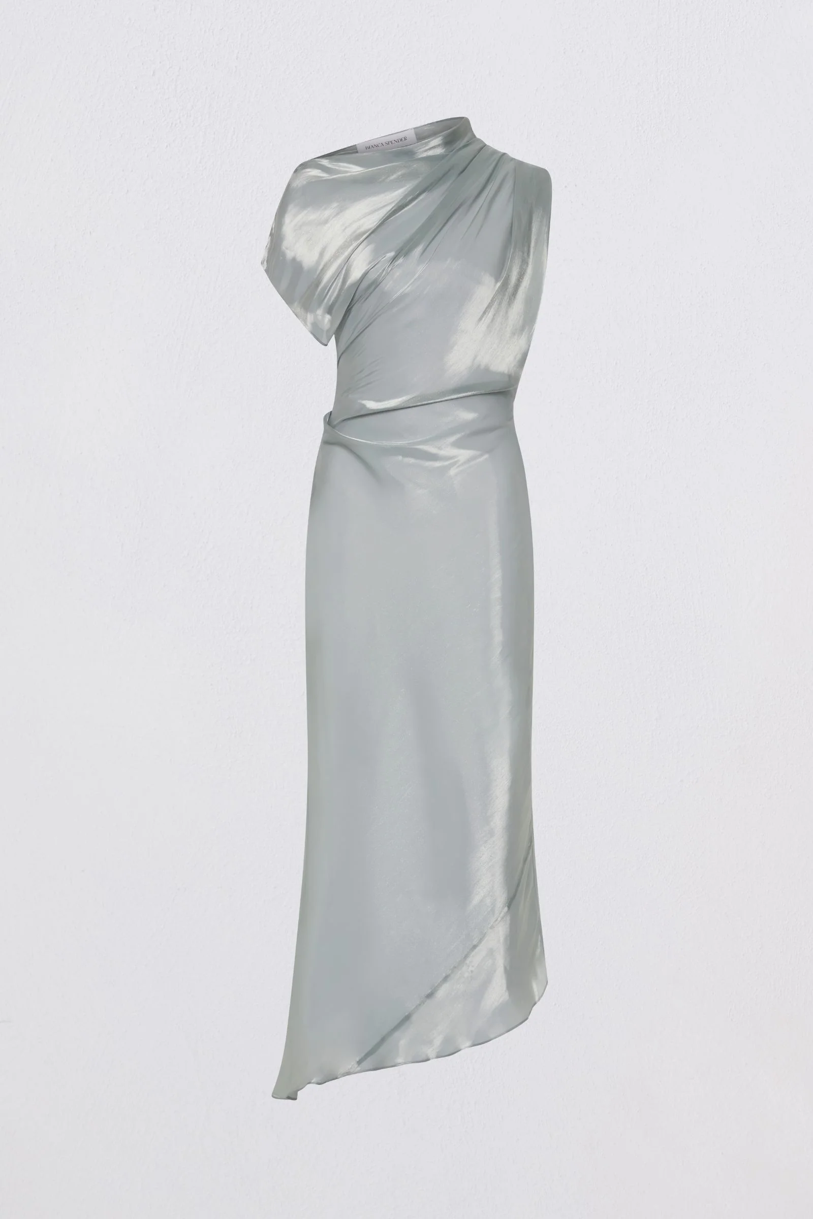 BLUE LIQUID ORGANZA DECODE DRESS - Image 6