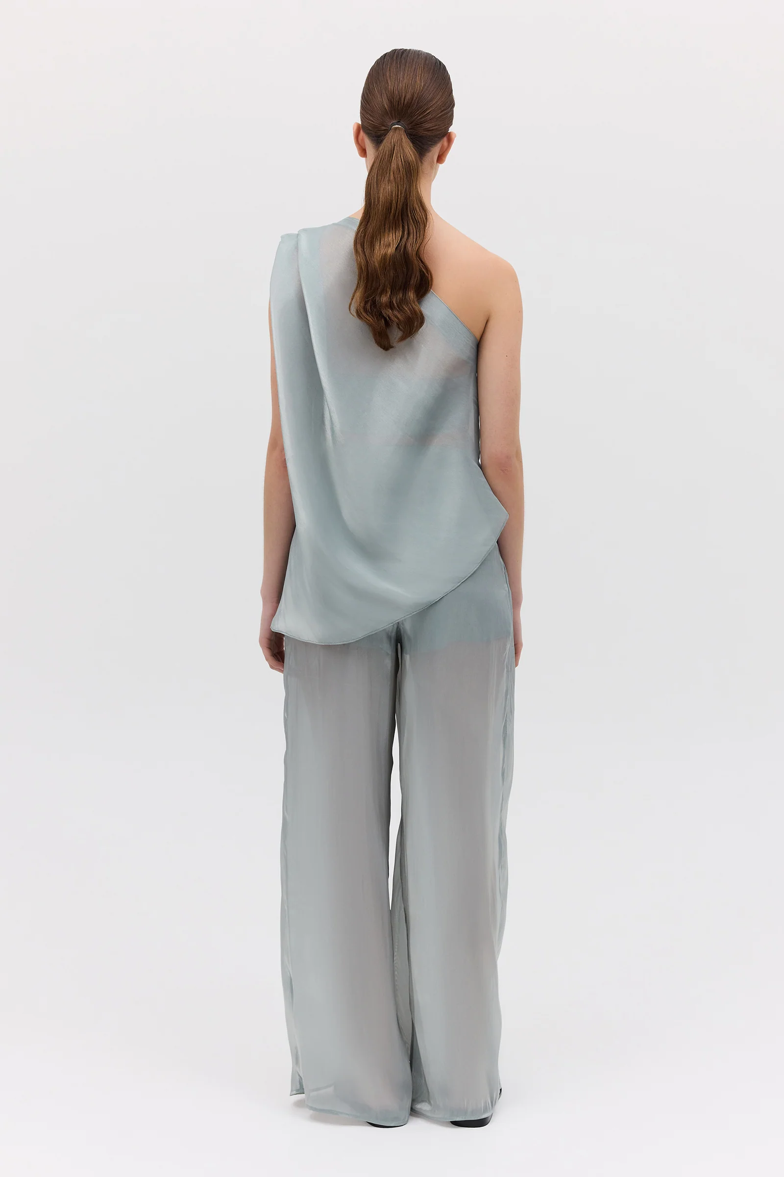BLUE LIQUID ORGANZA PROCESSION PANT - Image 6