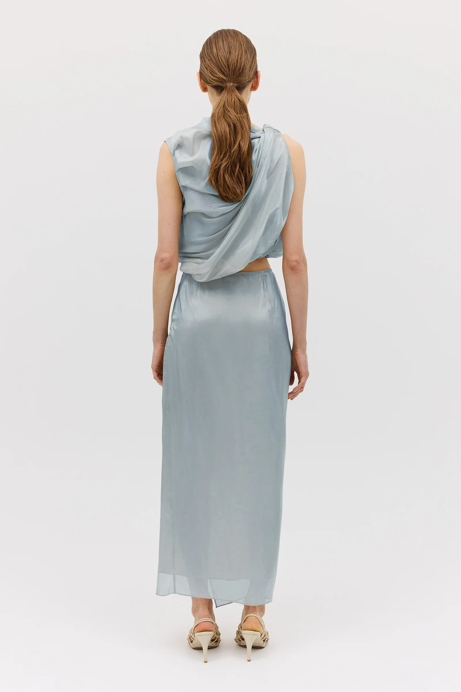 BLUE LIQUID ORGANZA TUMBLE TOP - Image 8
